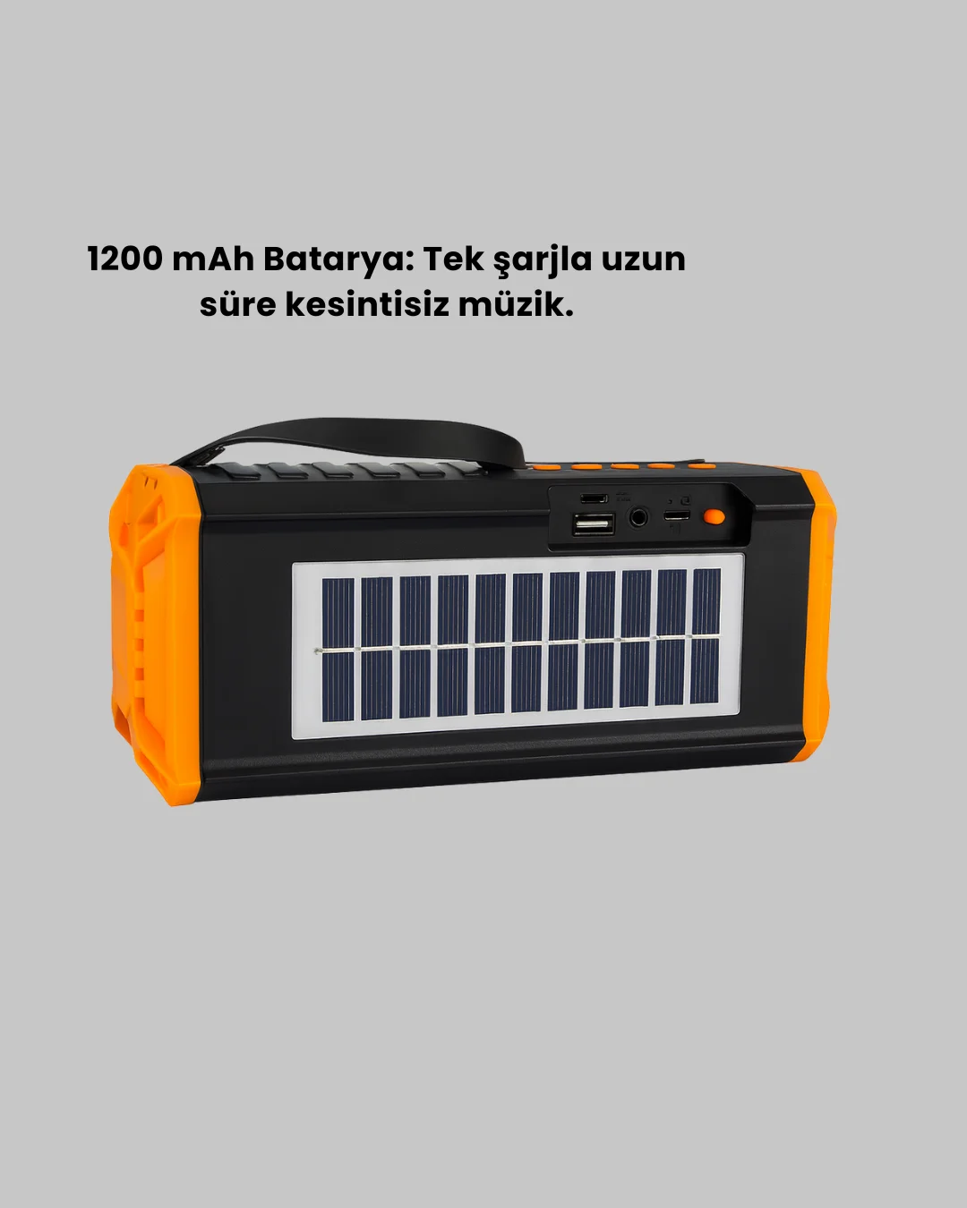 J-IPOX P520 Solar Enerjili Bluetooth Hoparlör FM Radyolu 8W Ses