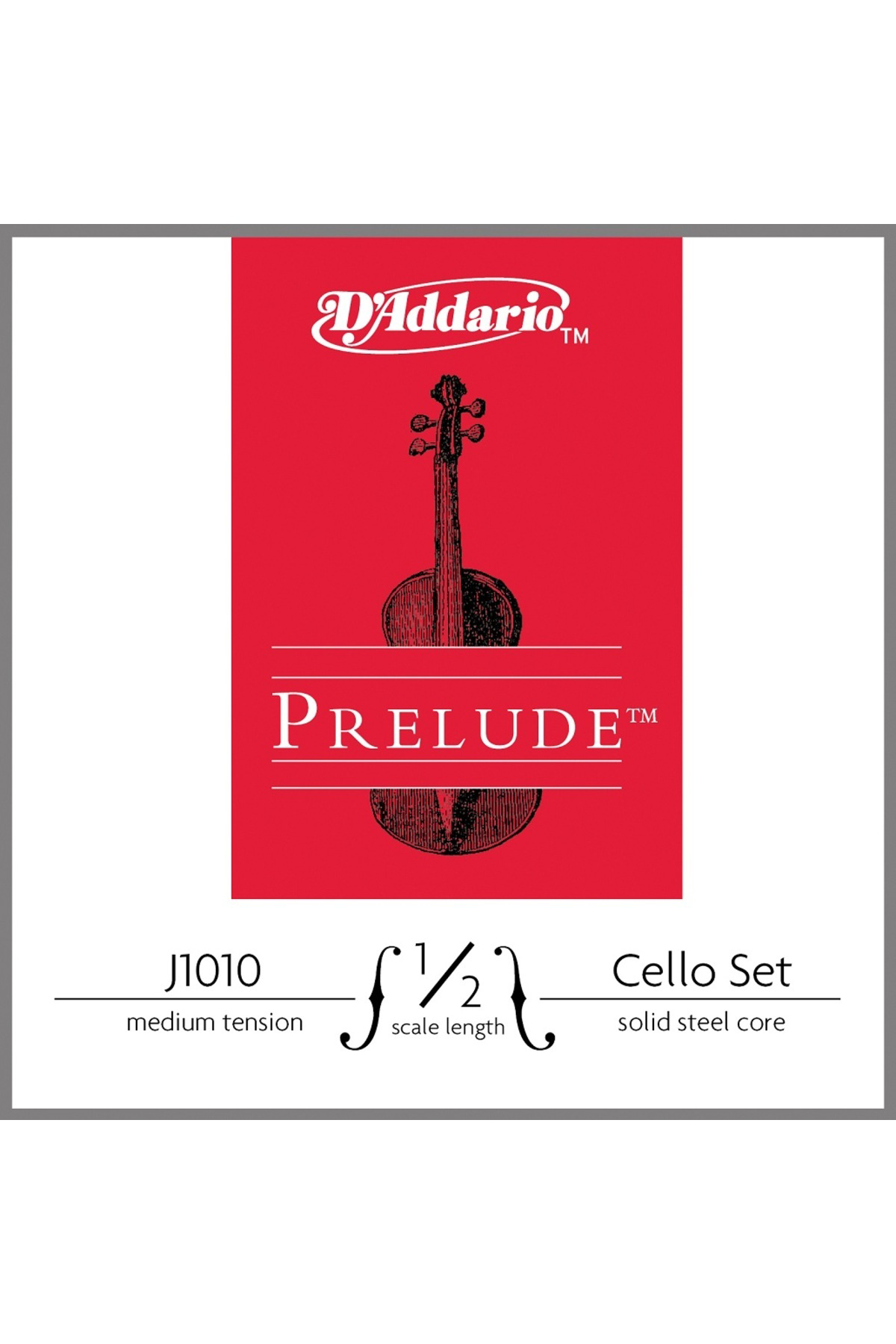 J1010 1/2M CELLO TEL SETİ, PRELUDE, 1/2 SCALE, MEDIUM TENSION Cel