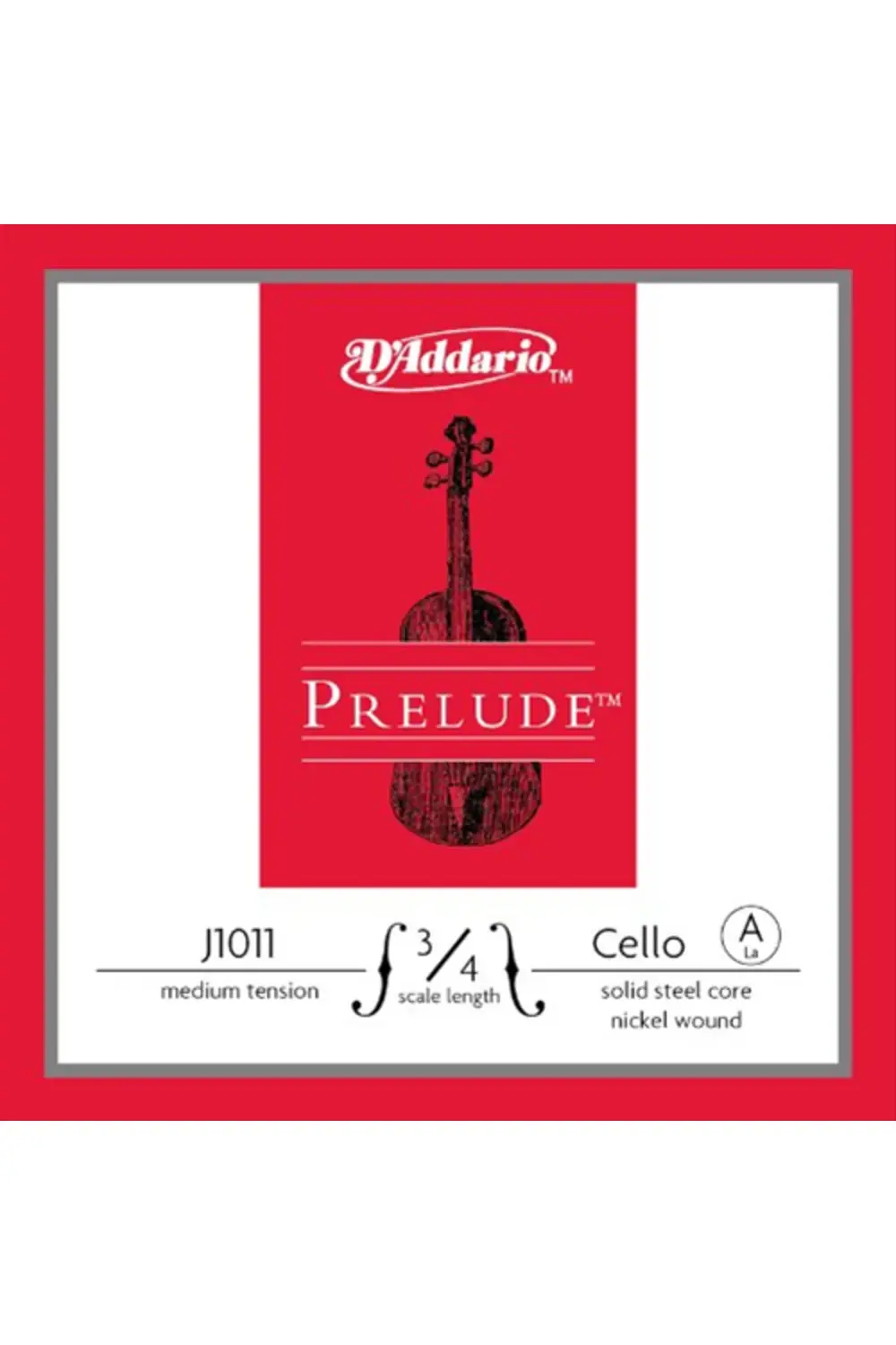 J1011 3/4M CELLO TEK TEL, PRELUDE, A-LA, 3/4 SCALE, MEDIUM TE CEL