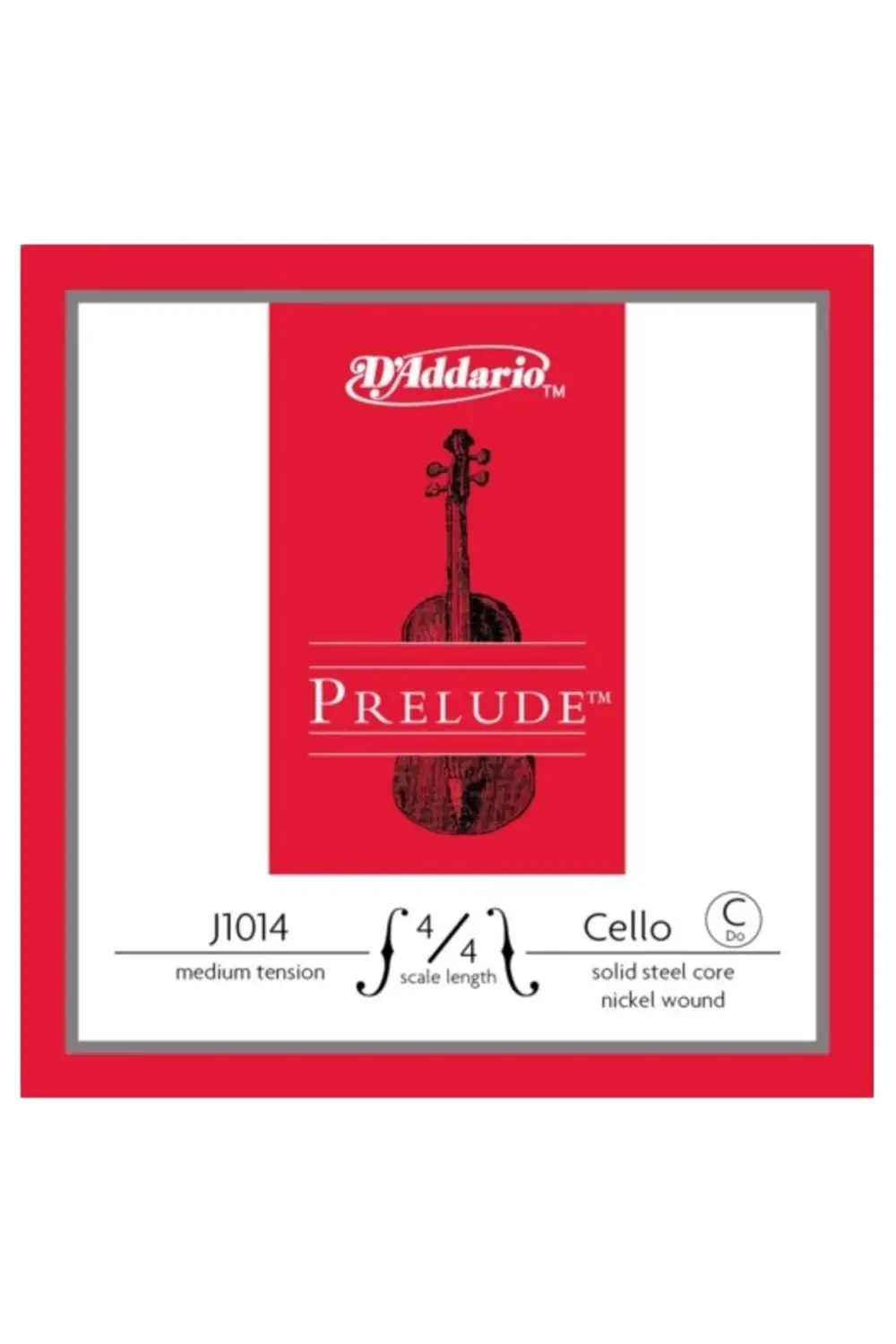 J1014 4/4M CELLO TEK TEL, PRELUDE, C-DO, 4/4 SCALE, MEDIUM TE Cel