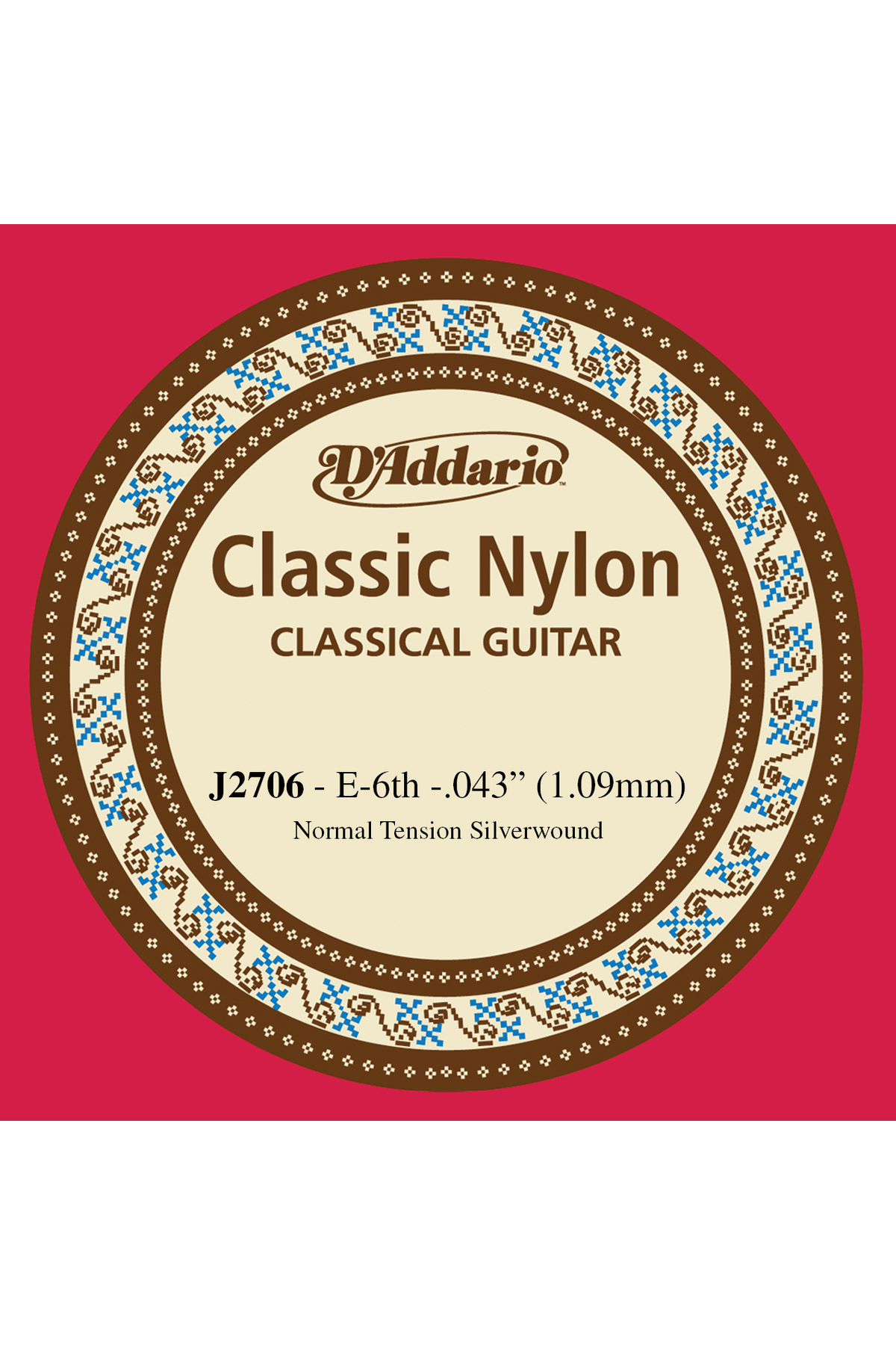 Daddario J2706 Klasik Gitar Tek Teli, Classic Nylon, Normal Tensi D'addari