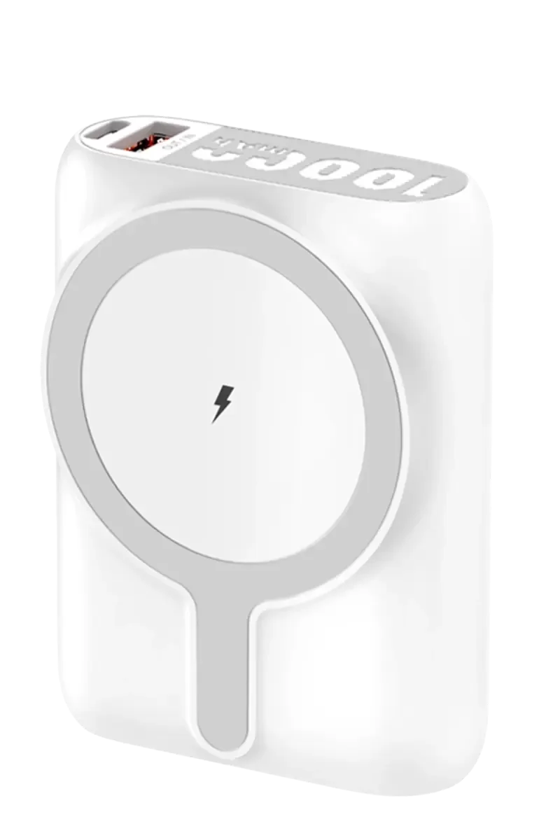 J31 10.000 mAh 20W PD Magsafe Powerbank - Beyaz | Hızlı Şarjlı Taşınabilir Şarj Cihazı