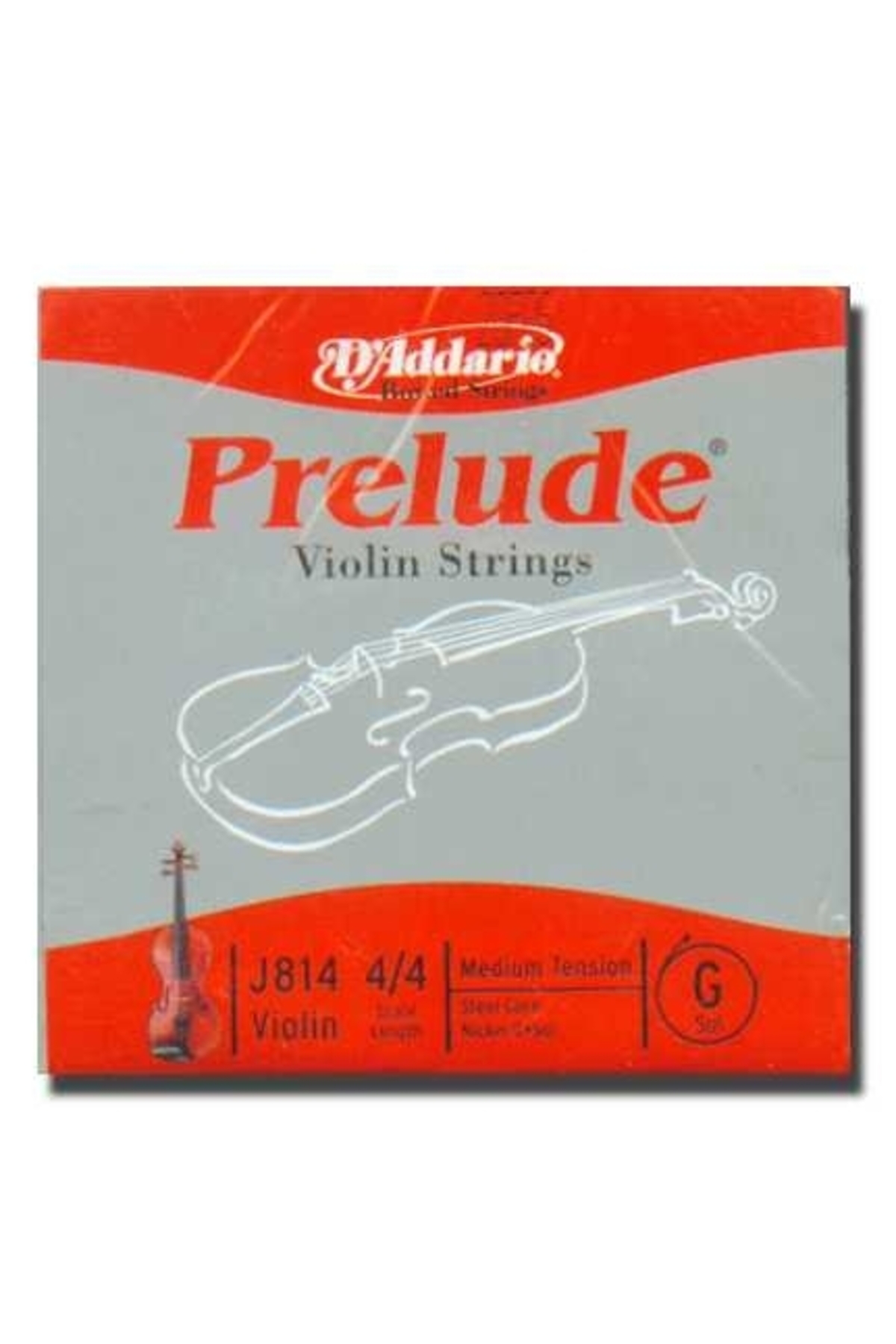 Daddario J814 Keman Tek Teli, Prelude, Scale 4/4, G-(Sol), Norma Keman Tel