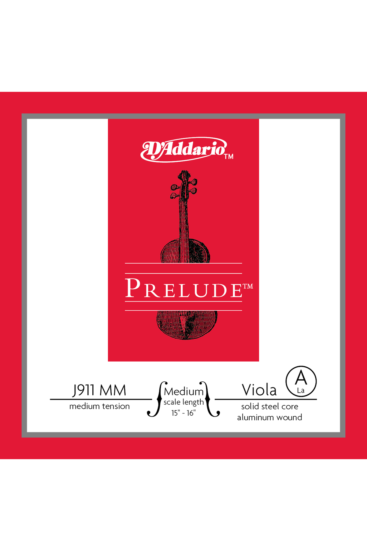 J911MM VIOLA TEK TEL, PRELUDE, MEDIUM SCALE (15"-16"), ME Viola T