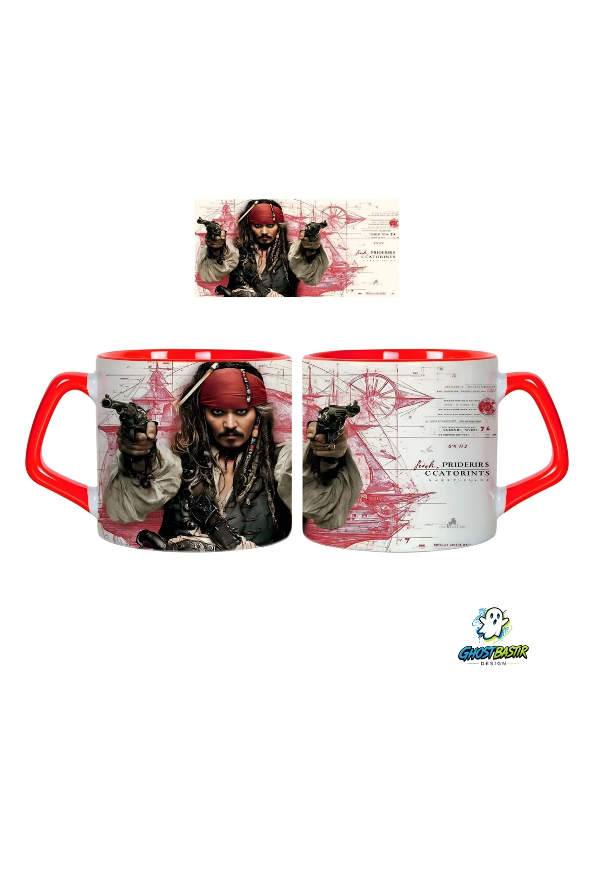 Jack Sparrow Kupa Bardak | Tek Adet 0578