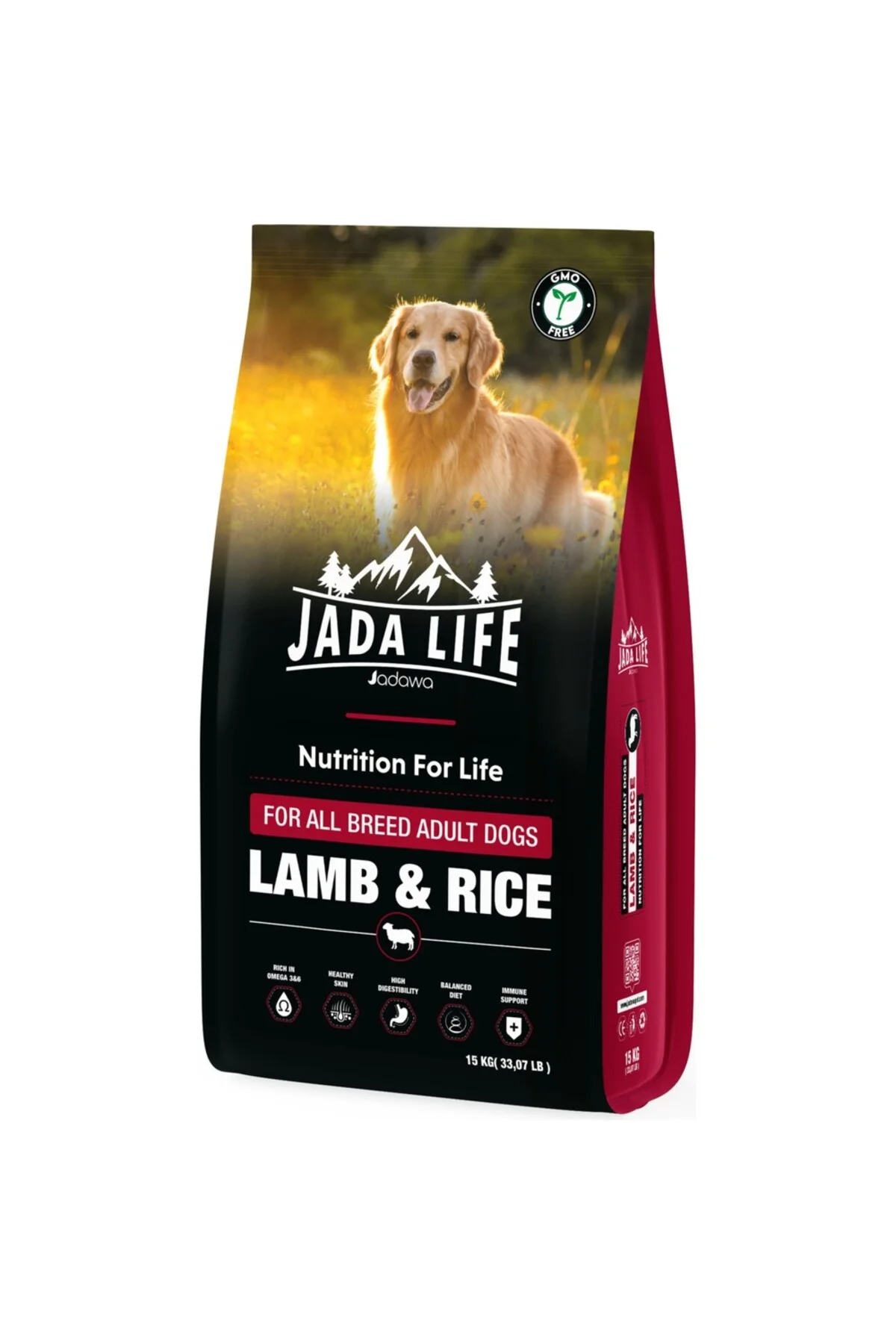 Jada Life Kuzu ve Pirinçli Yetişkin Köpek Maması 15 kg - Görsel 3