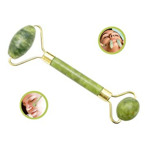 Just Cheap Store Jade Roler 2'Li Yeşim Taşi Yüz Masaj Aleti