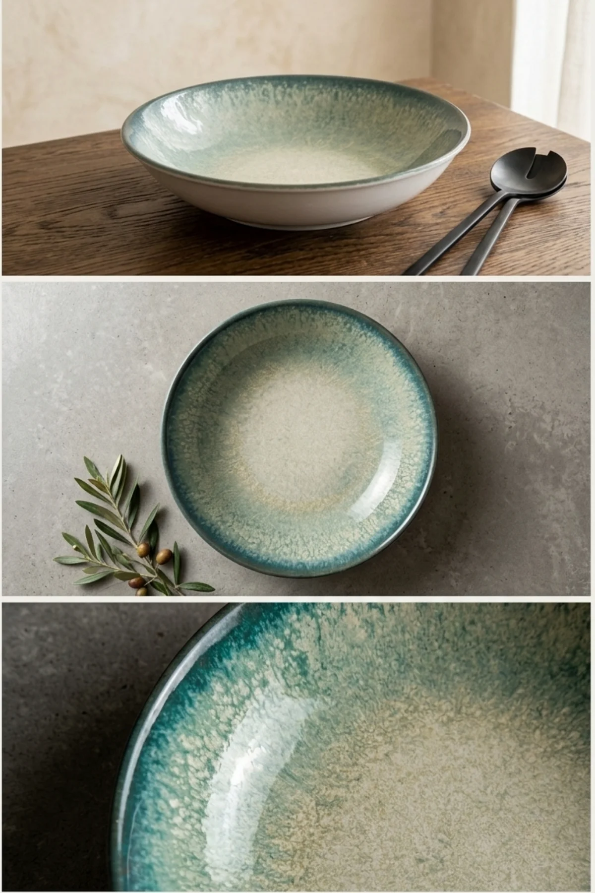 Jade Tide Pergamon Salata Makarna Tabağı 26 cm 2 Adet Profesyonel Jade Tide Pergamon Salata Makarna Tabağı 26 cm 2 Adet Profesyonel