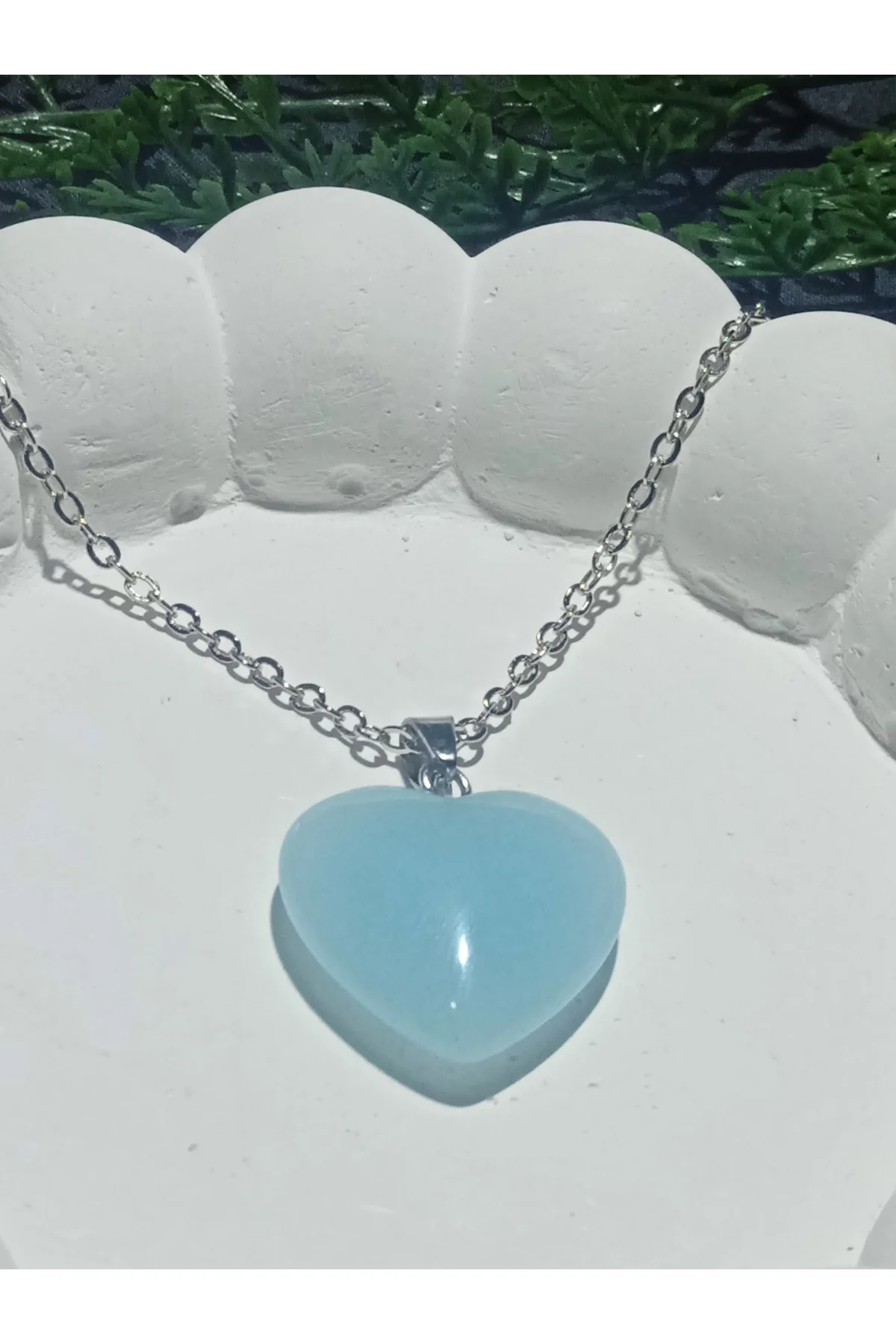 Jade'm Gold Akuamarin Doğaltaş Kolye