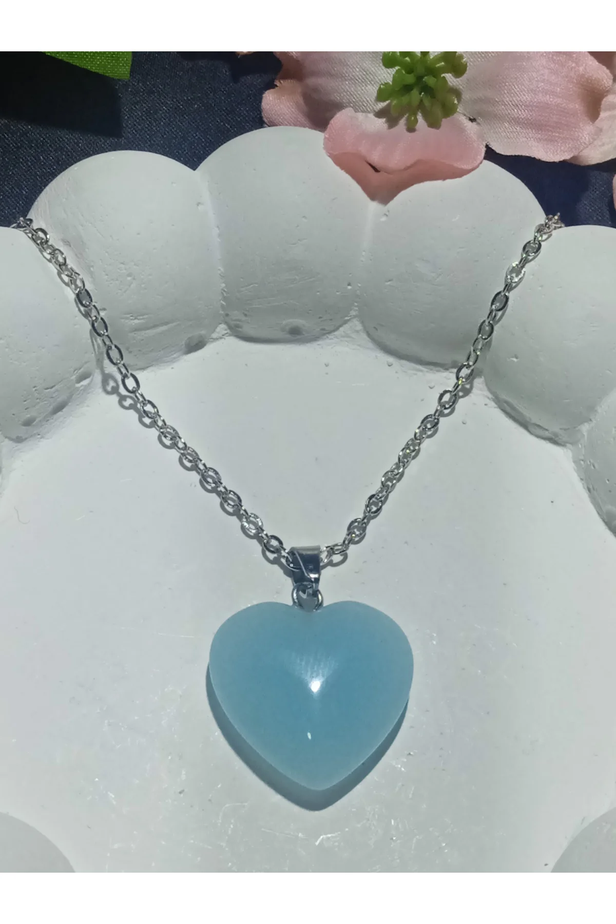 Jade'm Gold Akuamarin Doğaltaş Kolye