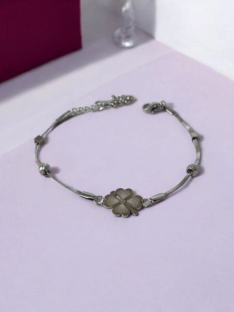 Jade'm Gold  Çelik Yoncali Bileklik