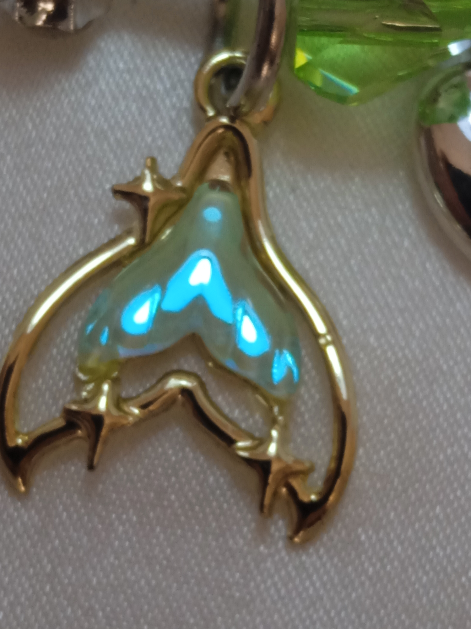 Jade'm Gold  İncili Çelik Charm Bileklik