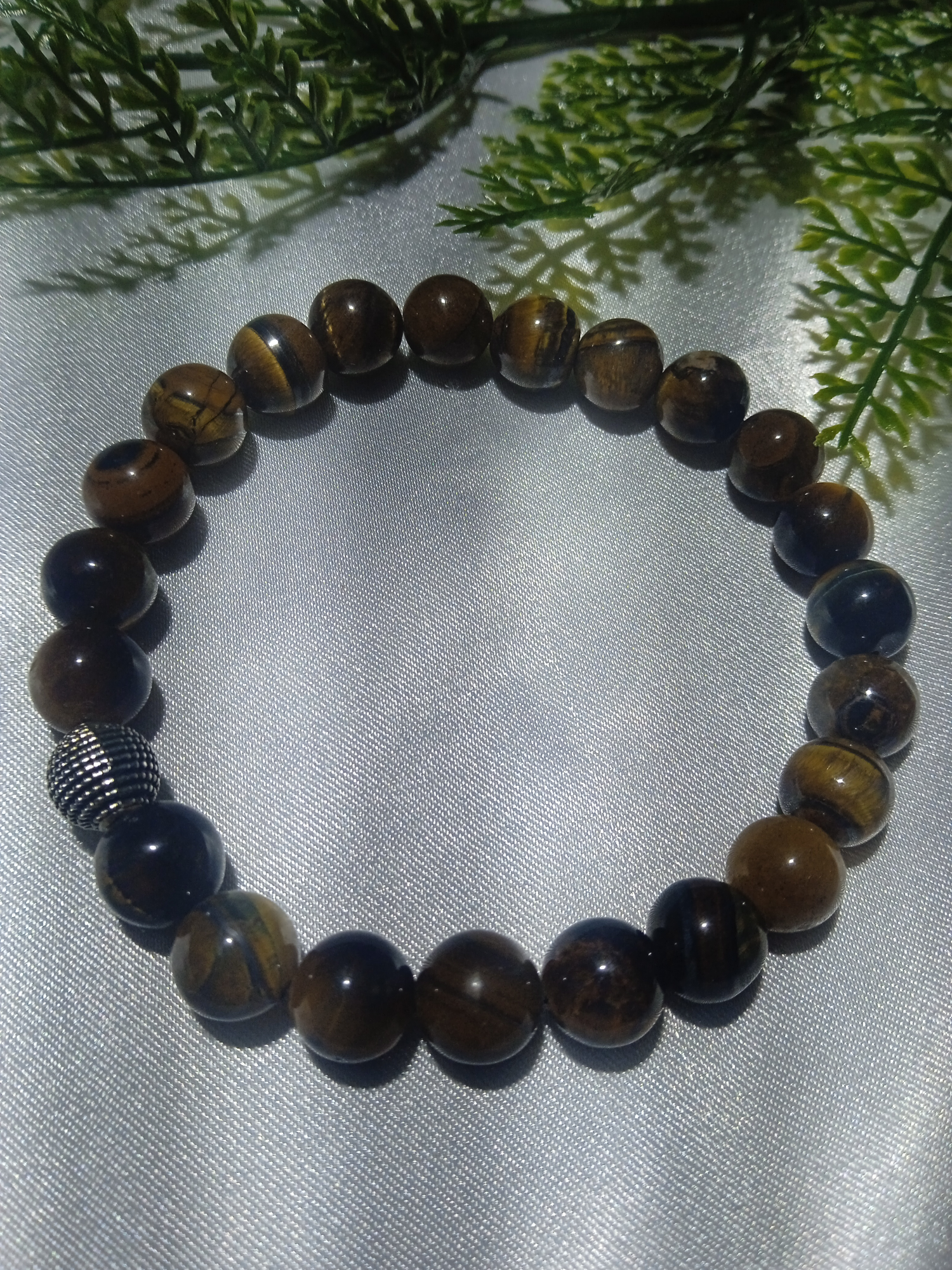 Jade'm Gold  Kaplangözü Doğaltal Bileklik