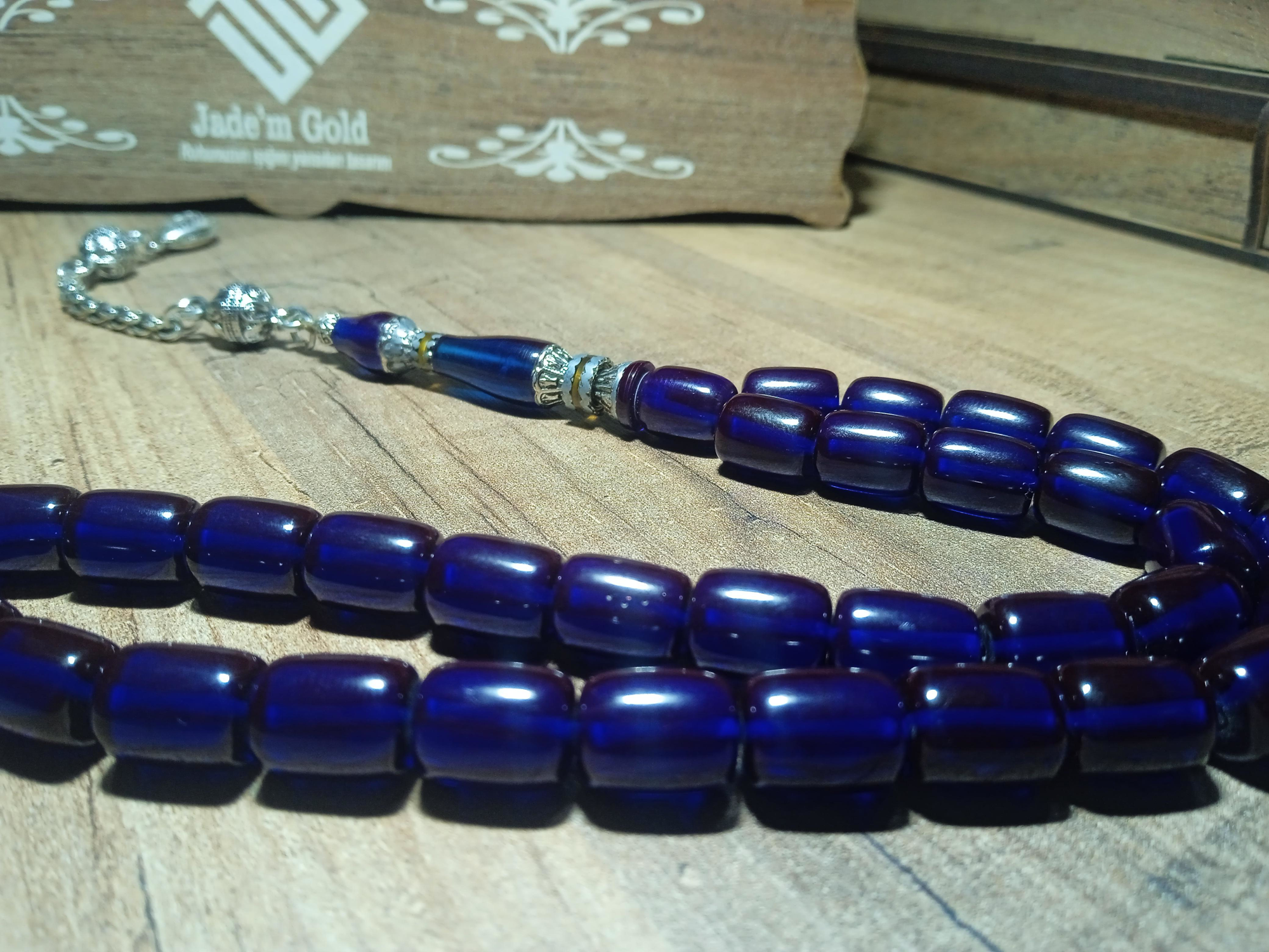 Jade'm Gold Jadem Gold Özel Ahşap Kutulu Sıkma Nakkaş İmame Kolleksiyonluk Ke