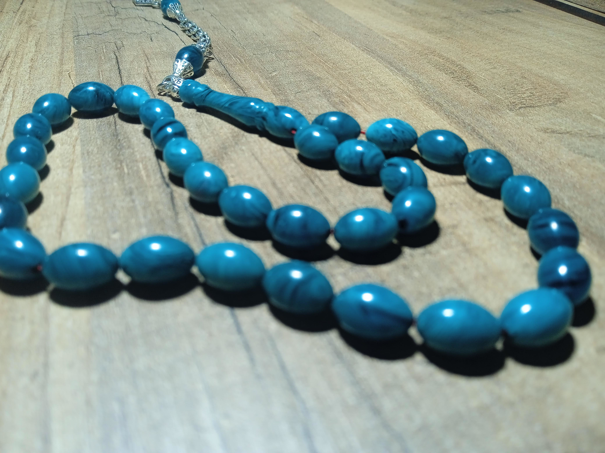 Jade'm Gold Jadem Gold Özel Kutulu Sıkma Sistemli Kehribar Tesbih