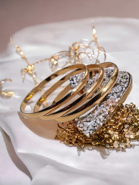 Jade'm Gold  Paslanmaz Çelik Ajda Bilezik