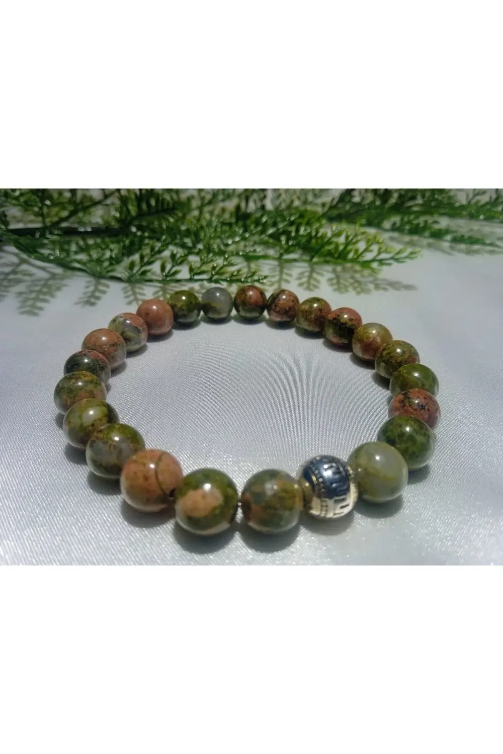 Jade'm Gold Unakit Doğaltaş Bileklik