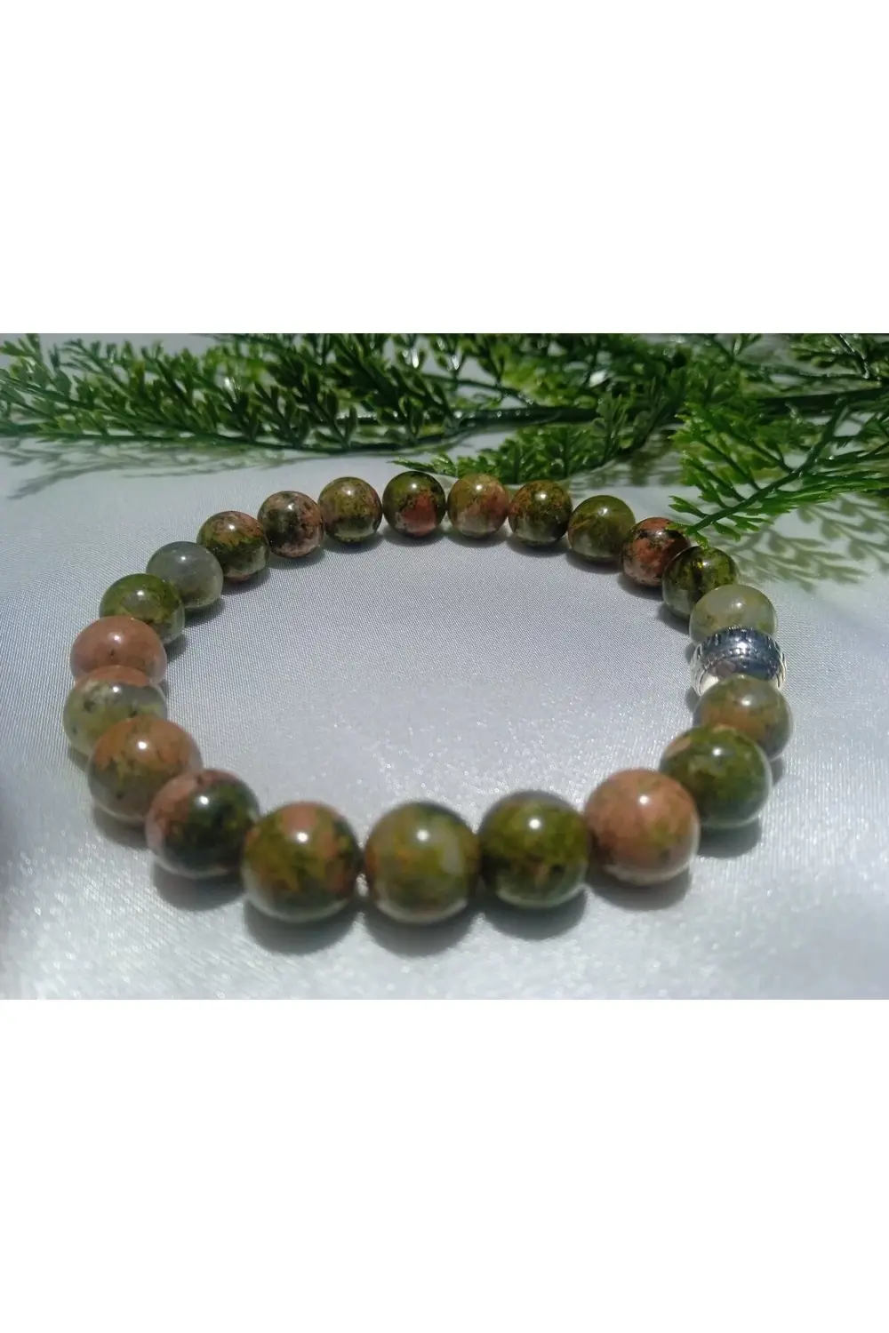 Jade'm Gold Unakit Doğaltaş Bileklik