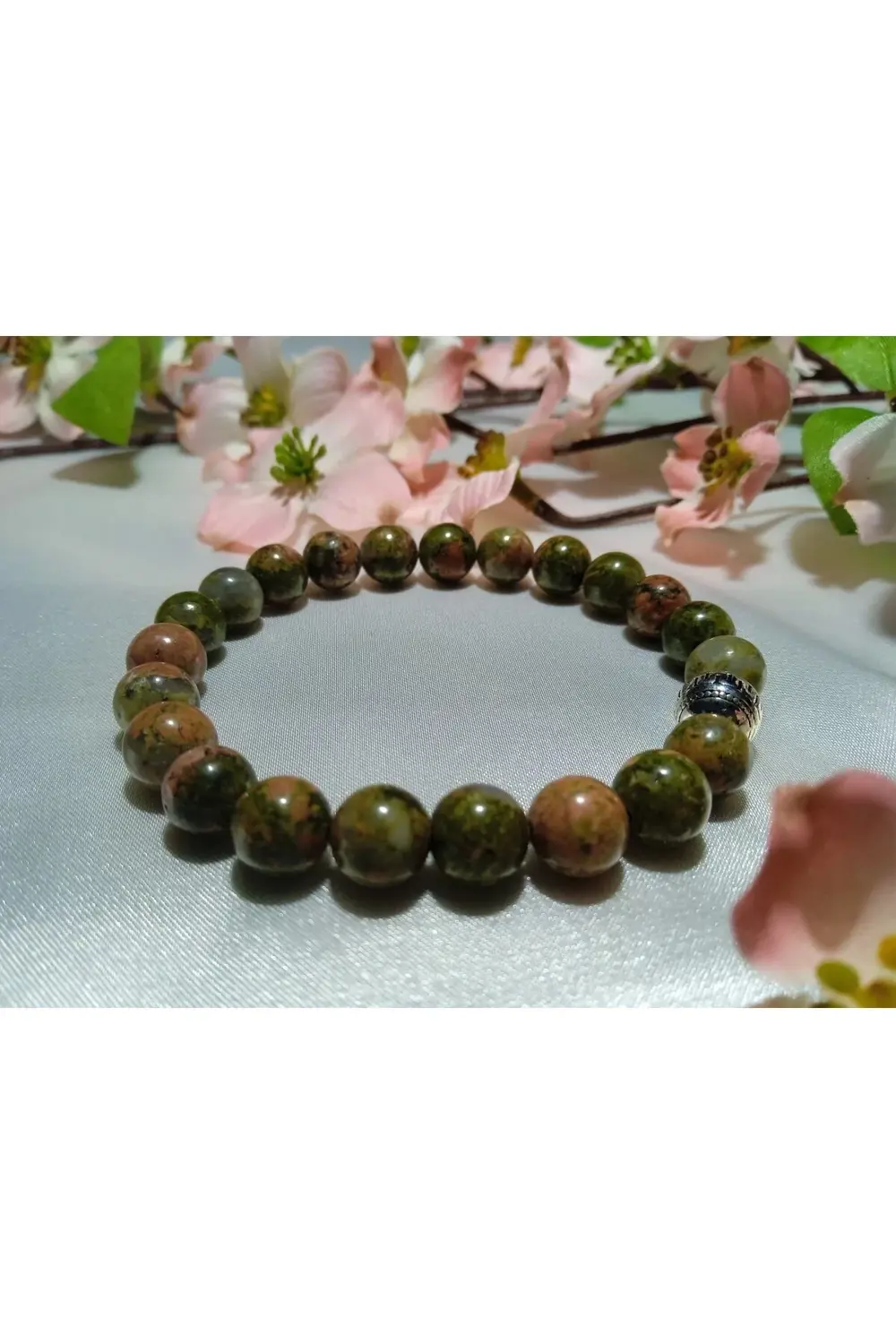 Jade'm Gold Unakit Doğaltaş Bileklik