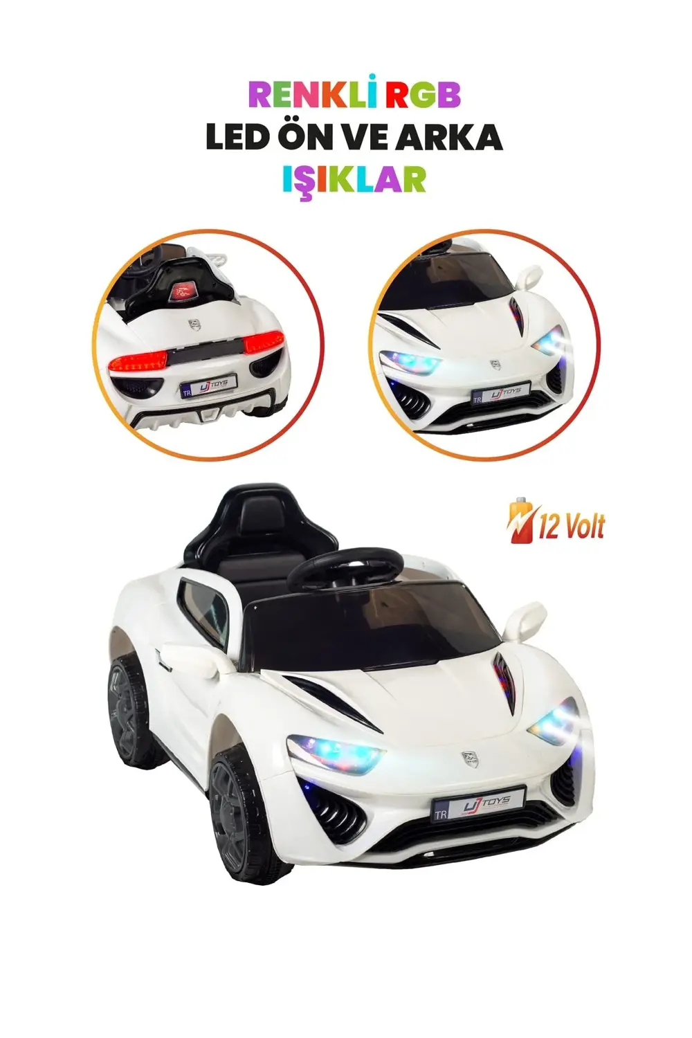 Jagor Akülü Araba 12v-beyaz