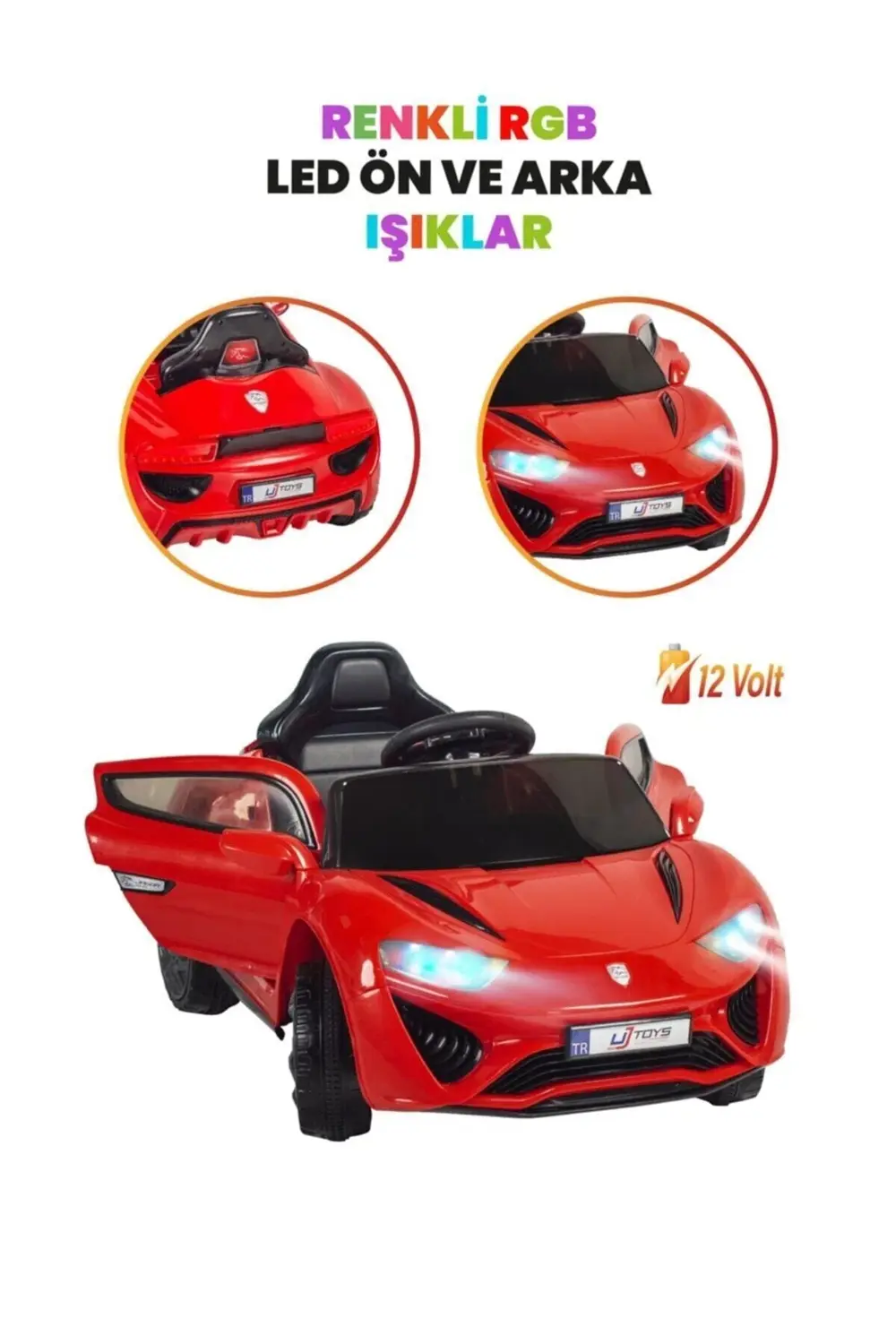 Jagor Akülü Araba 12v-kırmızı