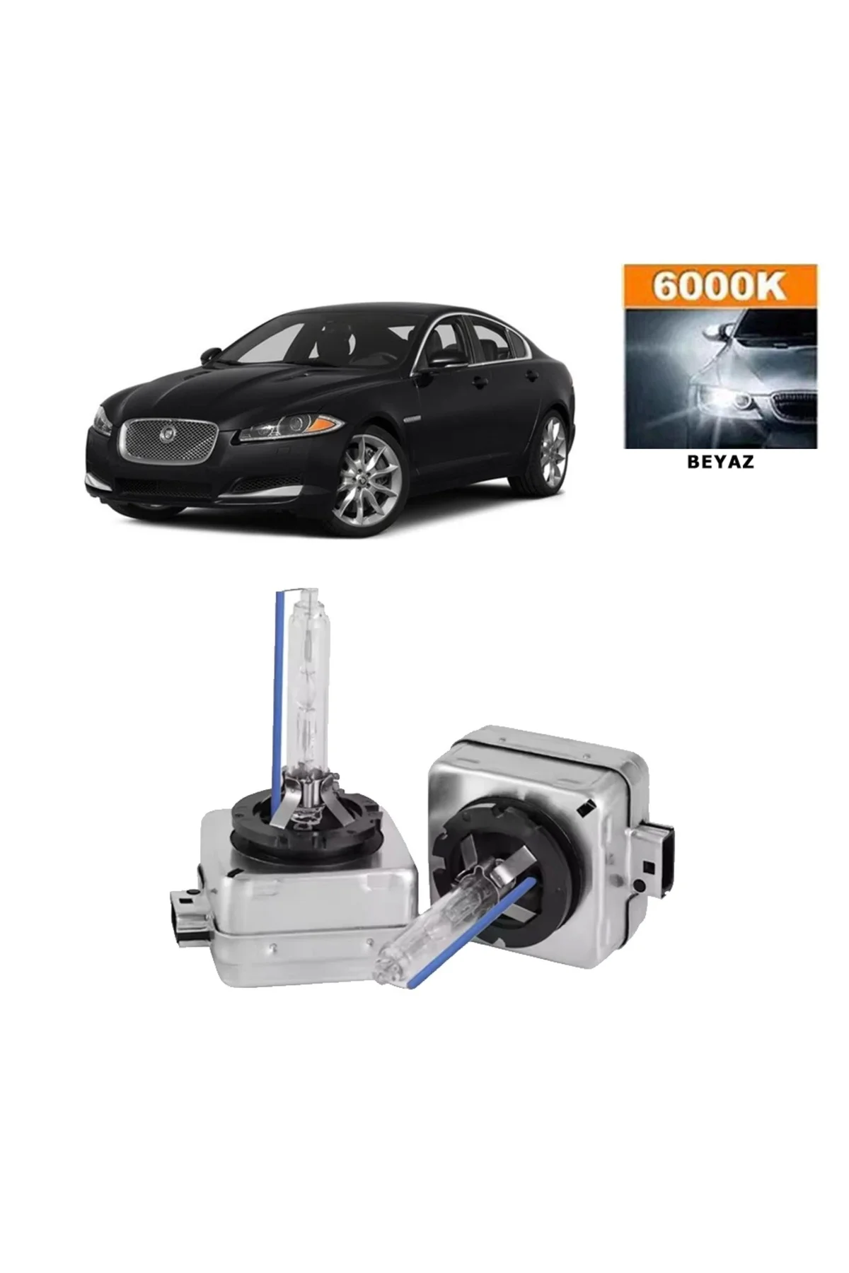 Jaguar XF 2012-2015 D3S / D3R 6000K Beyaz HID Xenon Ampul 2 Adet