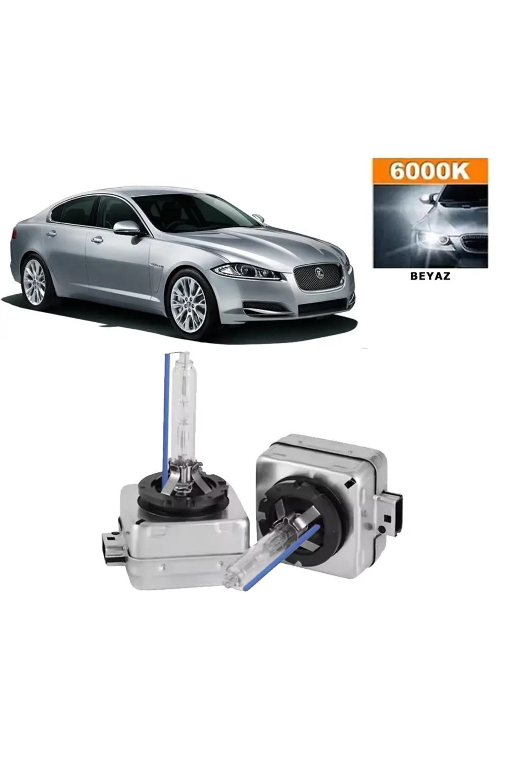 Jaguar XF 2012-2019 D3S / D3R 6000K Beyaz HID Xenon Ampul 2 Adet