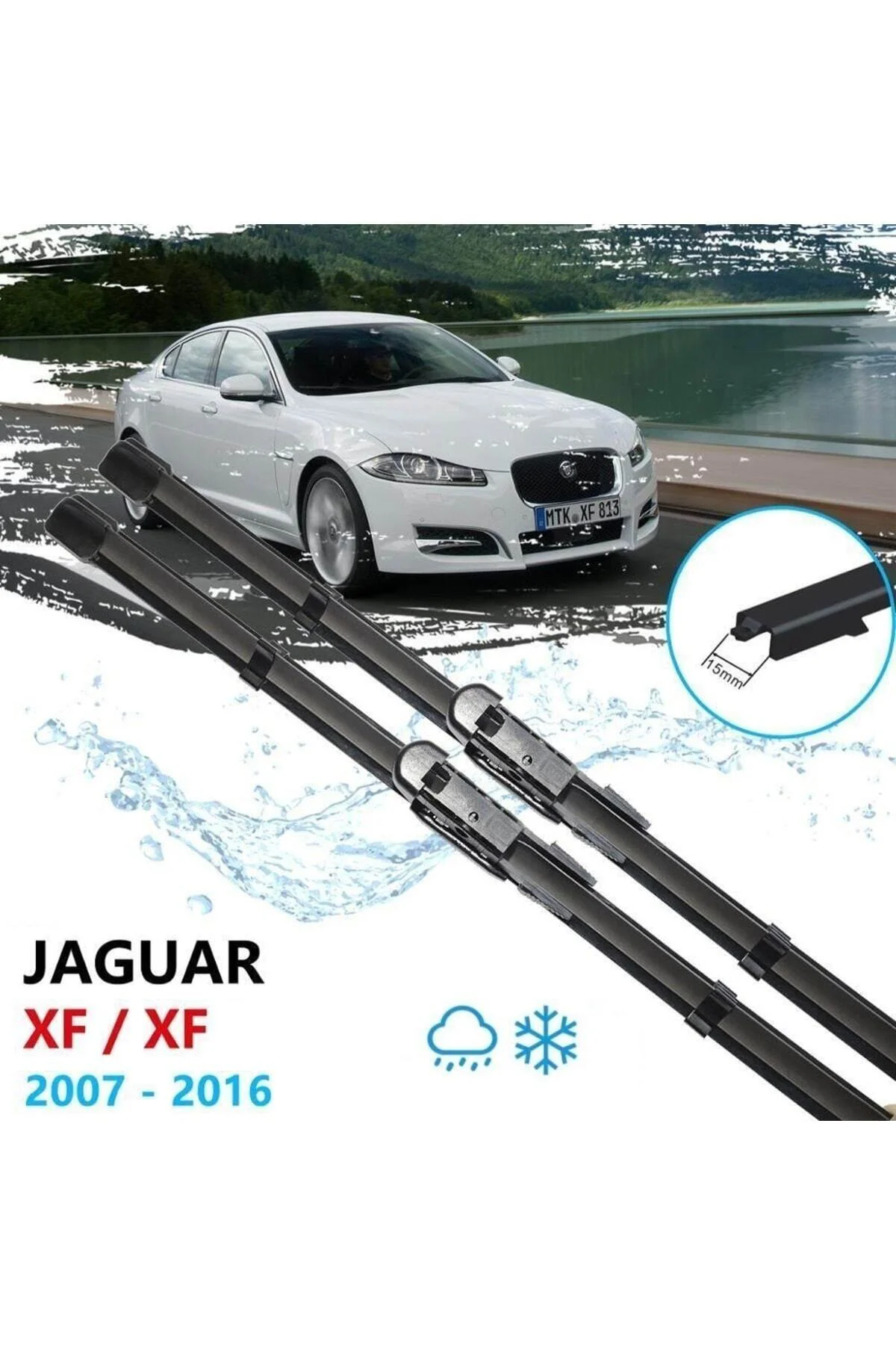 Jaguar Xf Ön Cam Muz Silecek Takımı 2007--2016