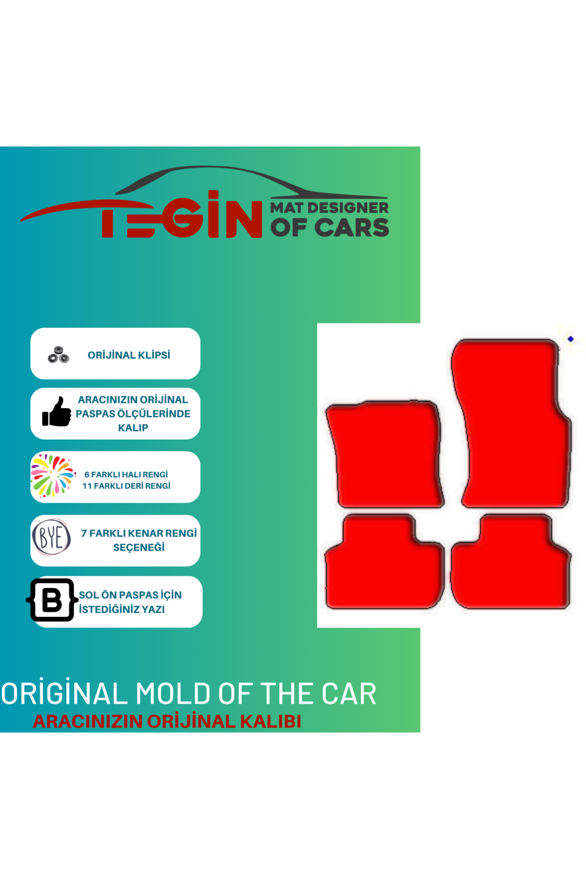 Jaguar Xf X260 2015 Ve Sonrası Prime Siyah Deri Bej Kenar Paspas