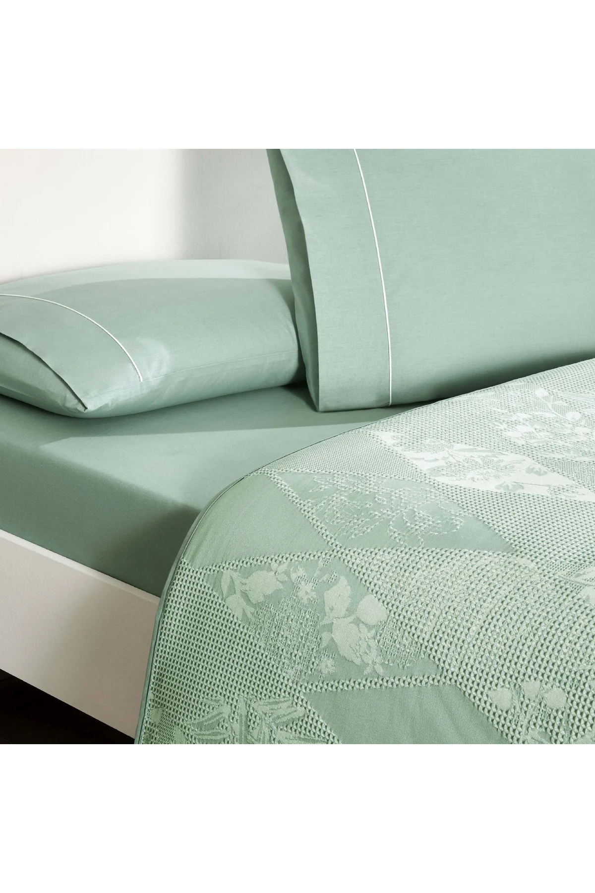 Jakar Flava Çift Kişilik Pike Takımı Yeşil