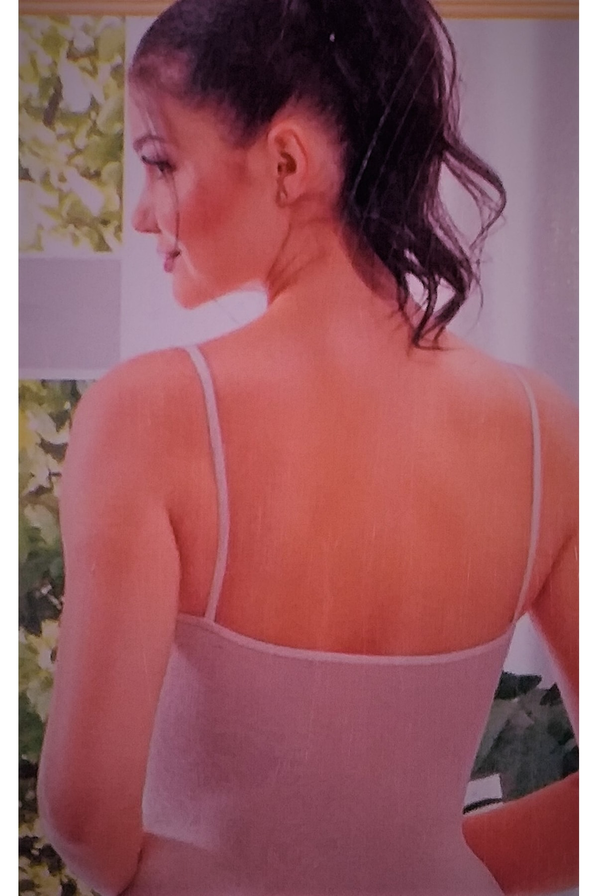 Jakarlı Ince Askılı Toparlayıcı Korse Atlet