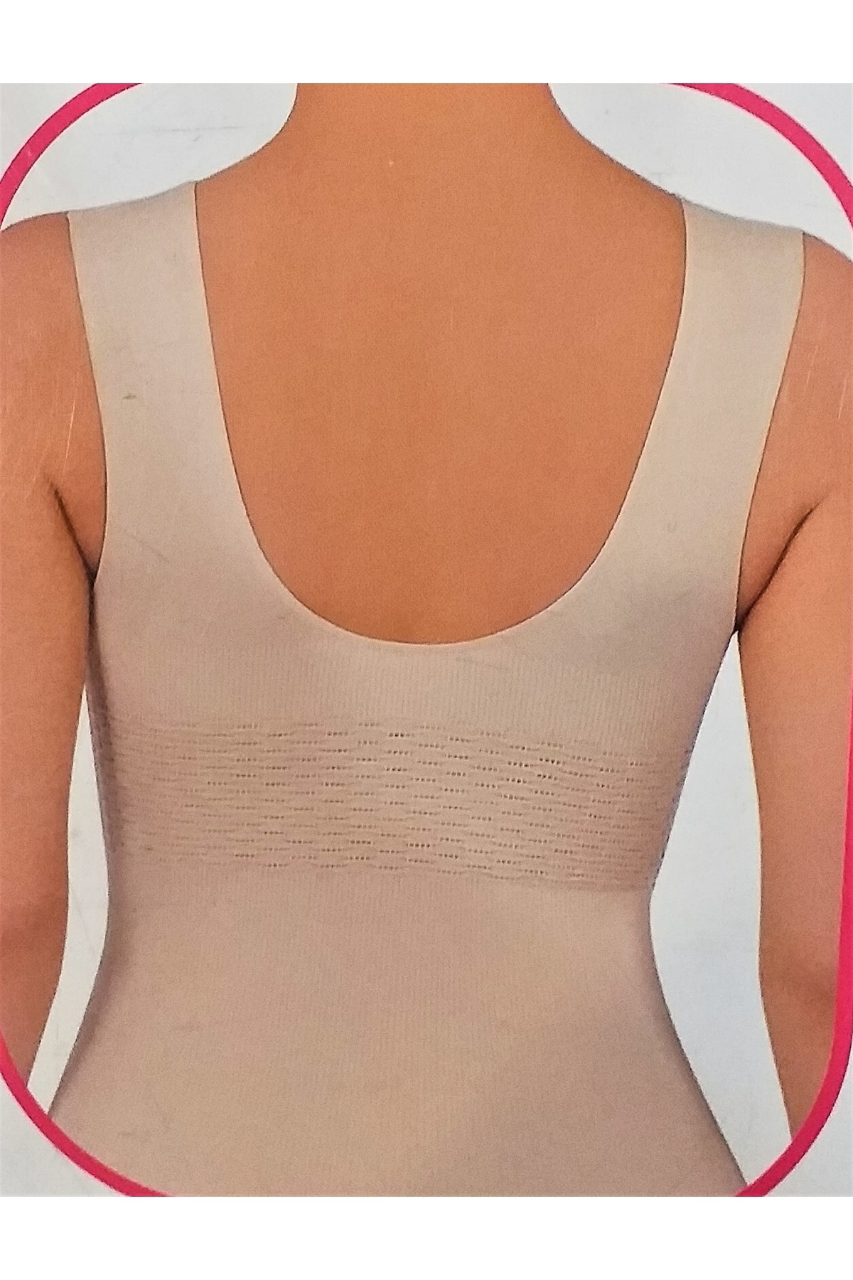 Jakarlı Kalın Askılı Toparlayıcı Korse Atlet