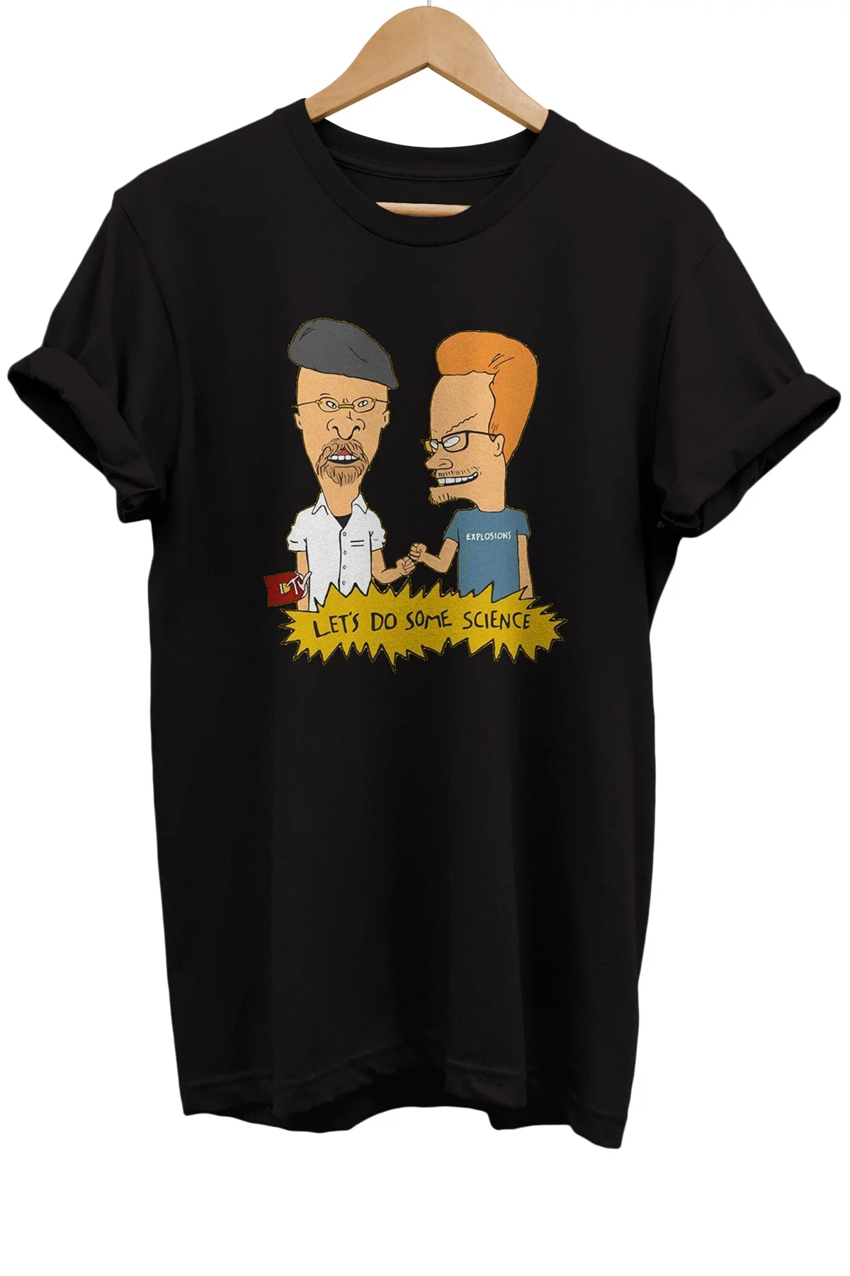 Jamie And Adam Baskılı %100 Pamuk Basic T-shirt Normal Beden Tişö