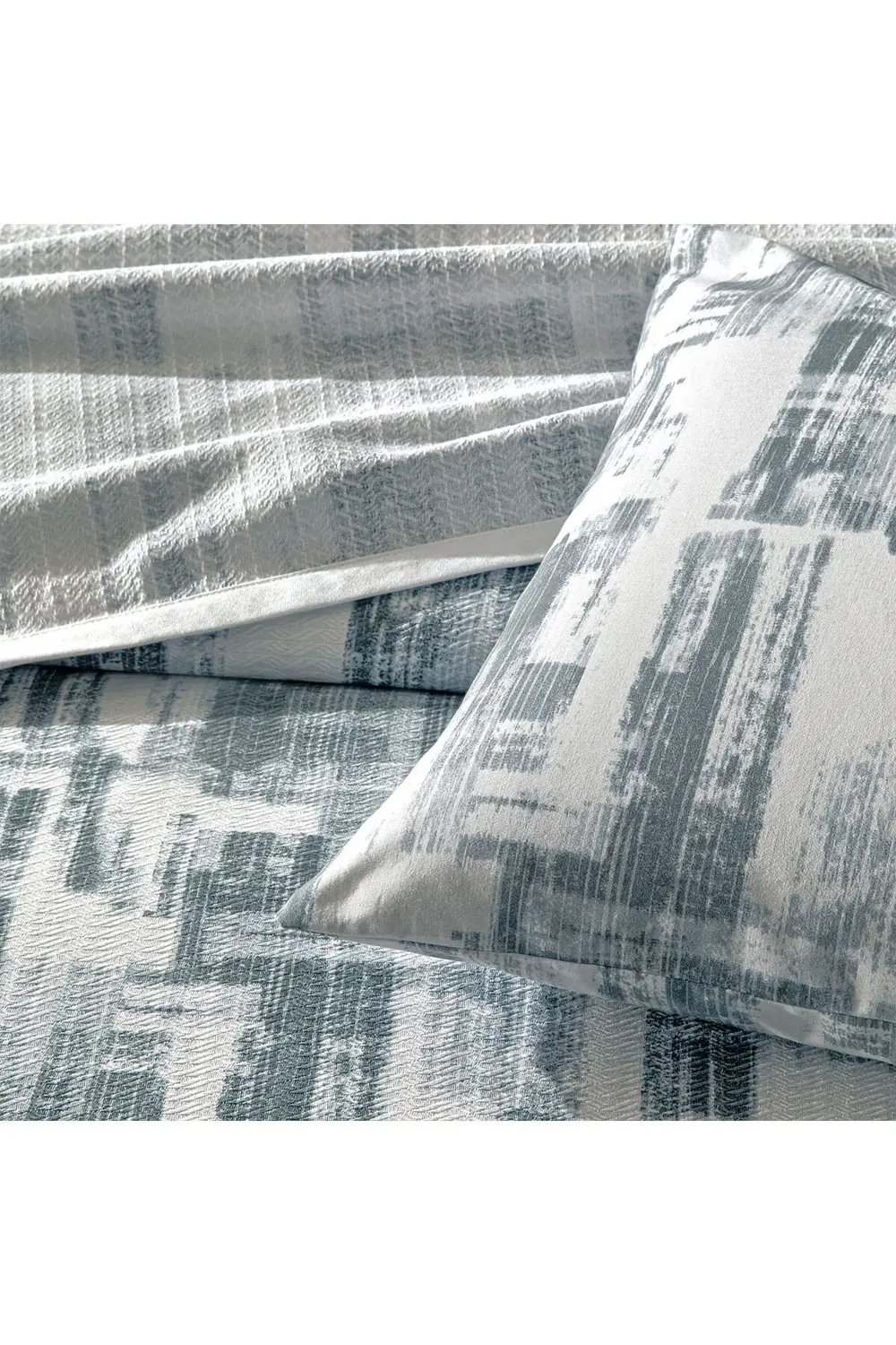 Jamie Gri Çift Kişilik Pamuklu Pike Takımı