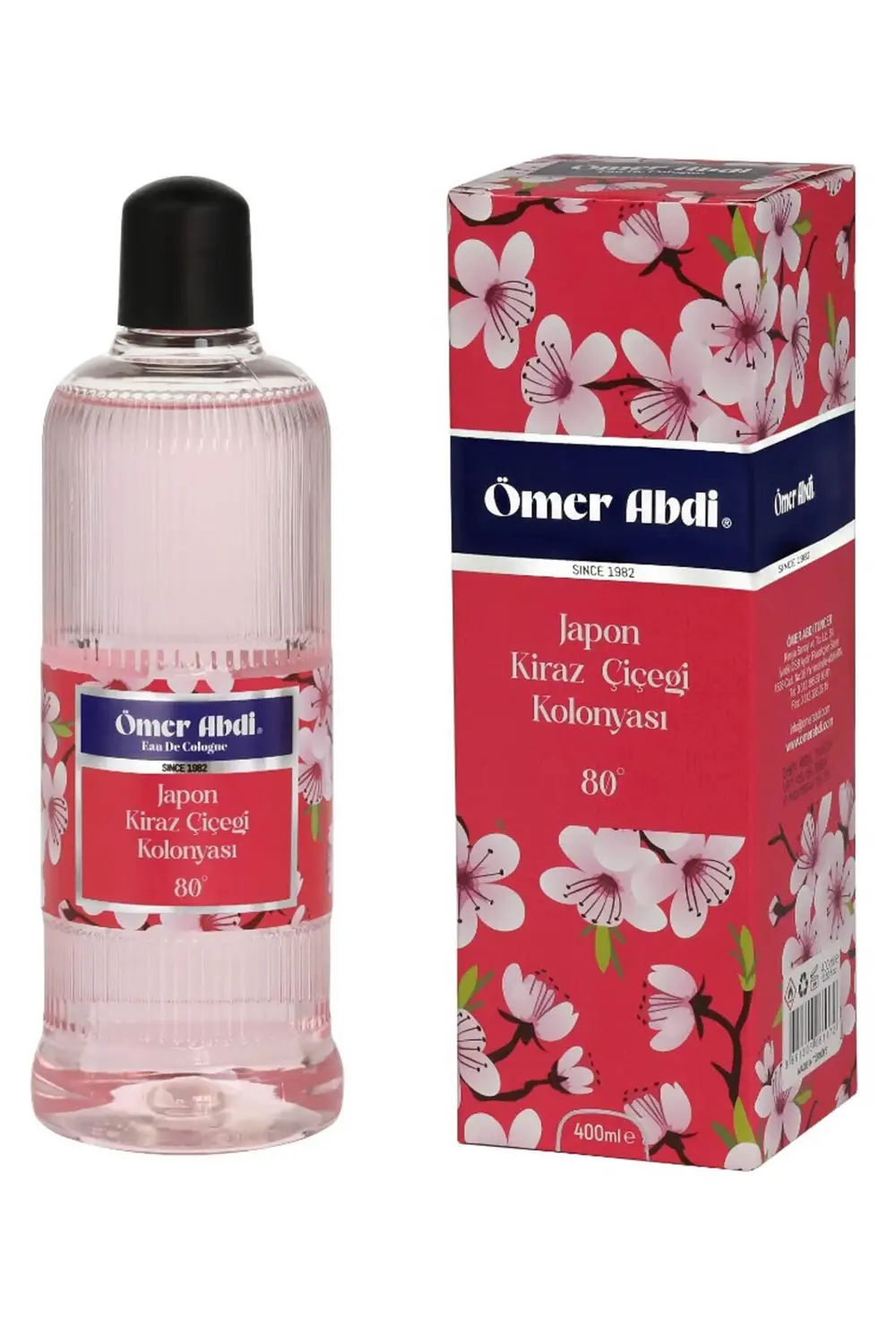 Japon Kiraz Çiçeği Kolanyası 80 Derece Pet Şişe 400ml-Japon Kiraz