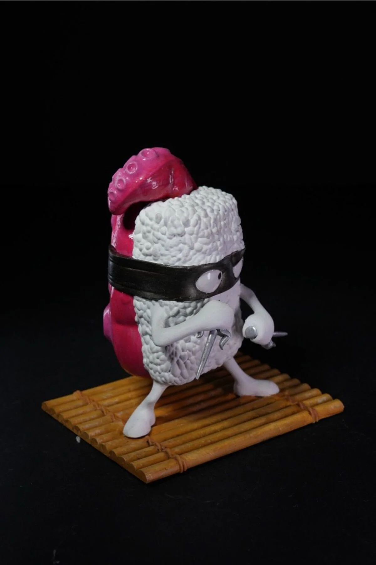 Japon Ninja Suşi Karakter Tunatello Tako Masaüstü Dekoratif Figür