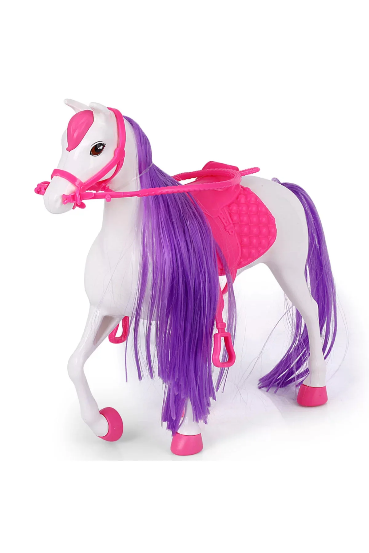 Jasmine Atlı Bebek Beyaz-Pembe