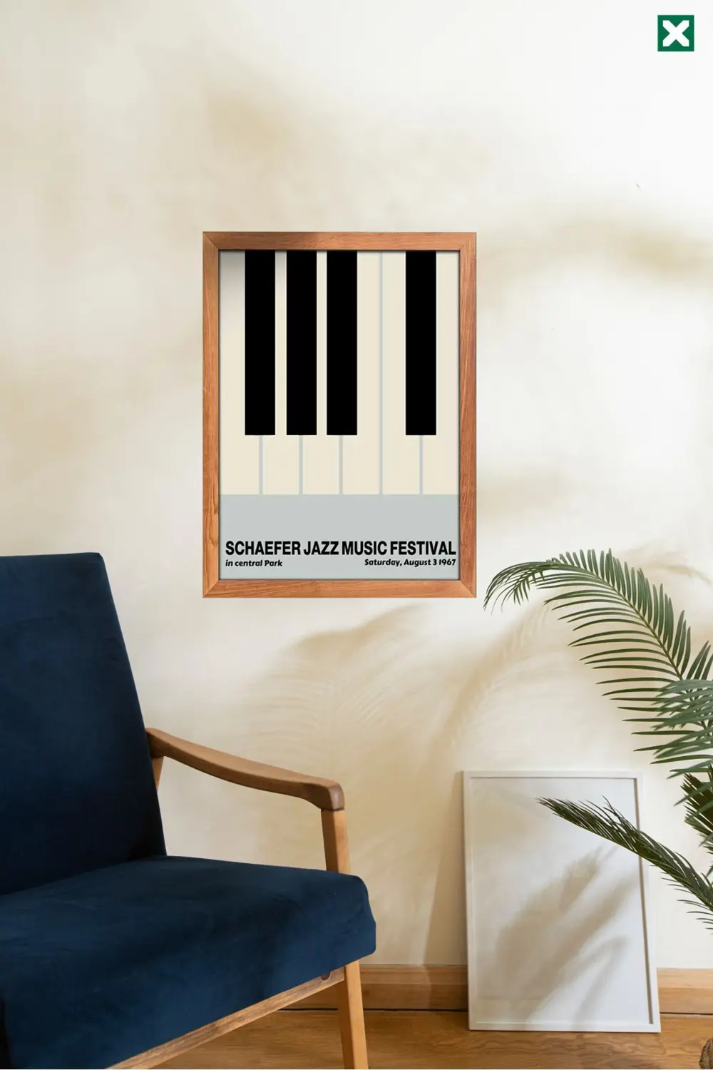 Jazz Festival 3'lü Set , Çerçeve Görünümlü Modern Mdf Tablo