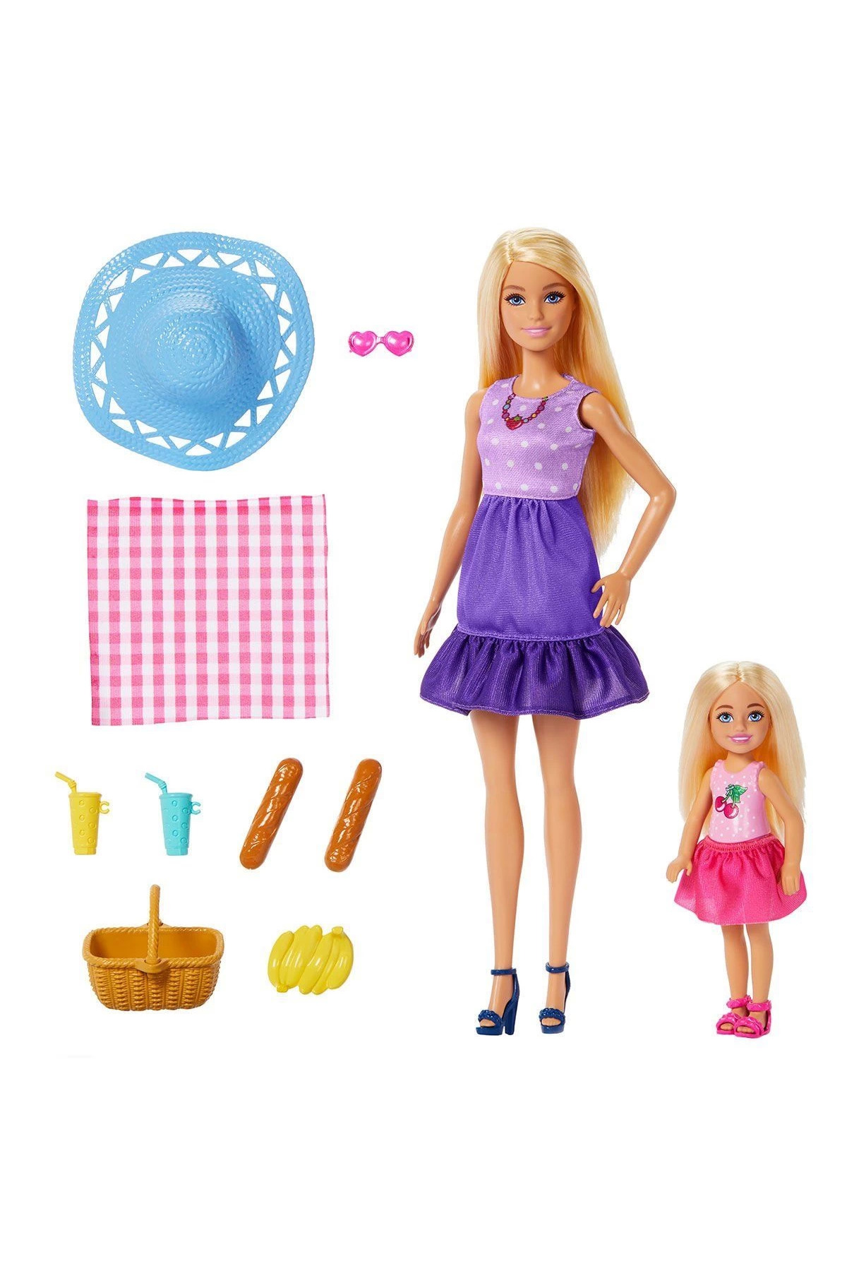 Rby Jbf43 Barbie Malibu Ve Chelsea Ve Aksesuarlari