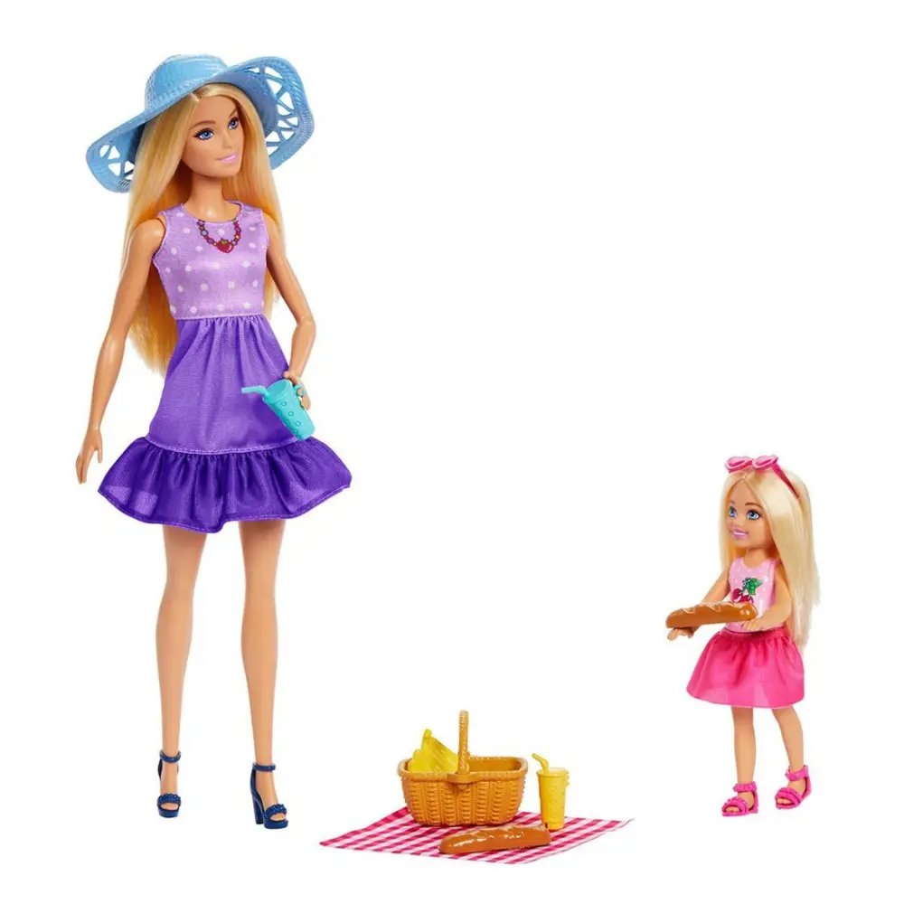 JBF43 Barbie Malibu ve Chelsea ve Aksesuarları
