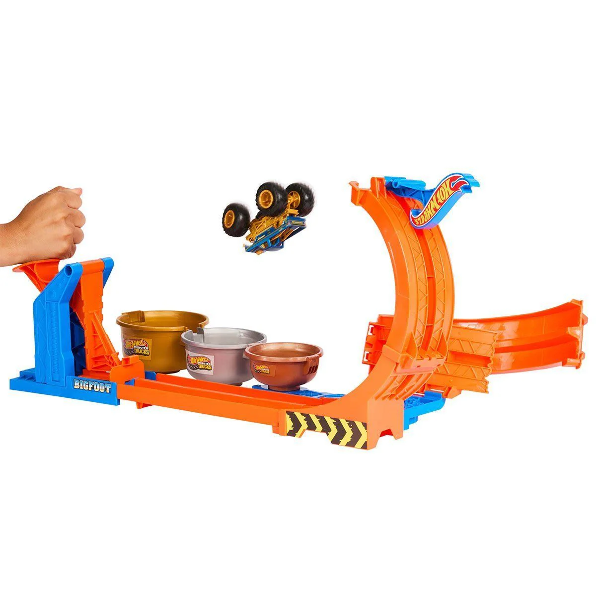 JBX64 Hot Wheels  Trucks Döngü ve Takla Bigfoot Oyun Parkuru