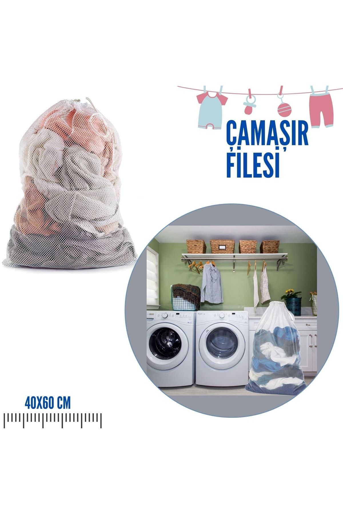 Homecare J.Clover 40X60 Cm Çamaşir Yikama Filesi 716541