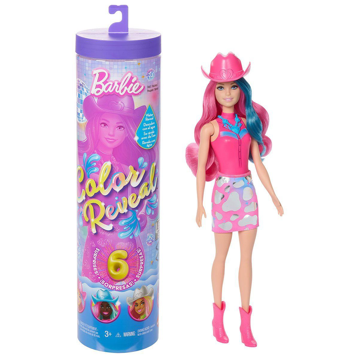 JCP01 Barbie Color Reveal - Renk Değiştiren Sürpriz Barbie Disco