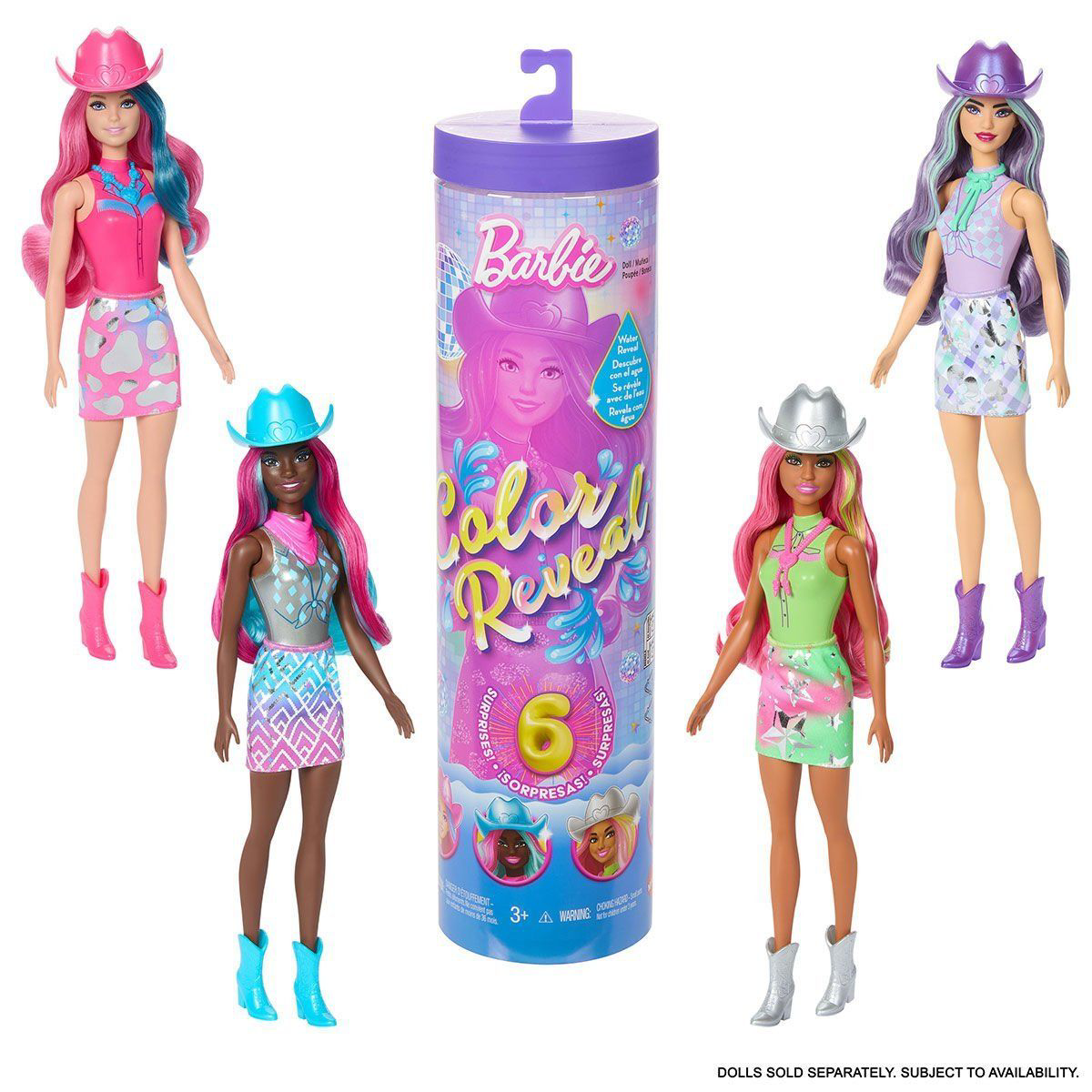 JCP01 Barbie Color Reveal - Renk Değiştiren Sürpriz Barbie Disco
