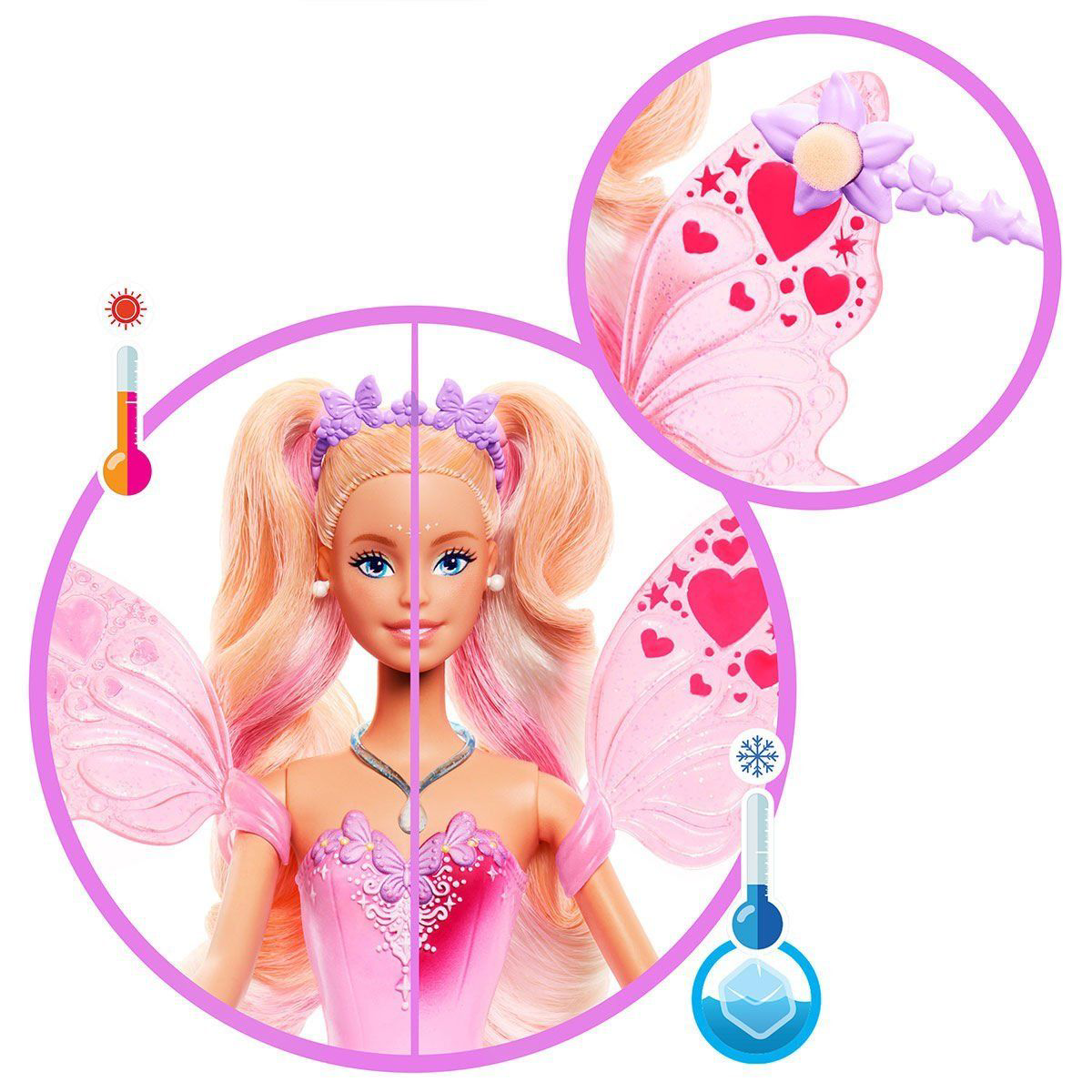 JCP76 Barbie Renk Değiştiren Peri Kızı Bebek JCP76 Barbie Renk Değiştiren Peri Kızı Bebek