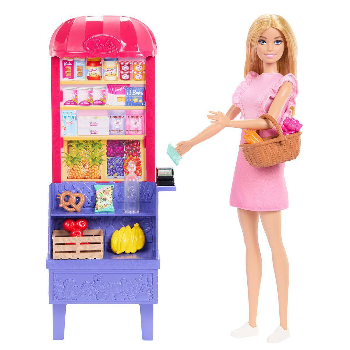 JCT05 Malibu Market Barbie ve Oyun Seti Barbie and Teresa Recipe