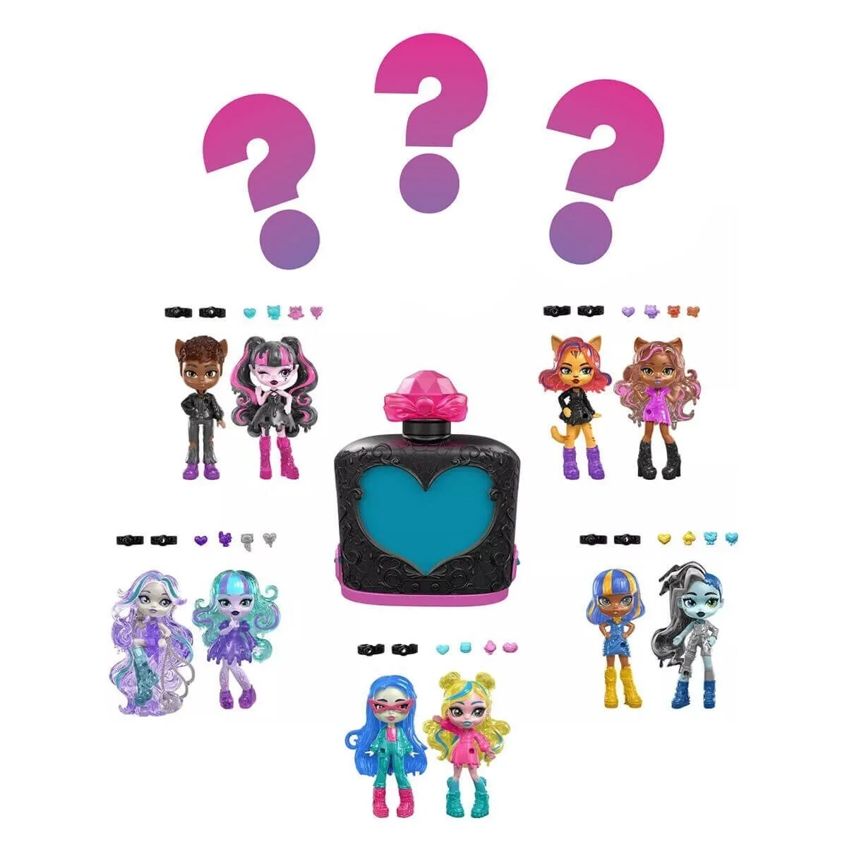 JCY18 Monster High Sürpriz İksiler -  Havalı Arkadaşlar Serisi