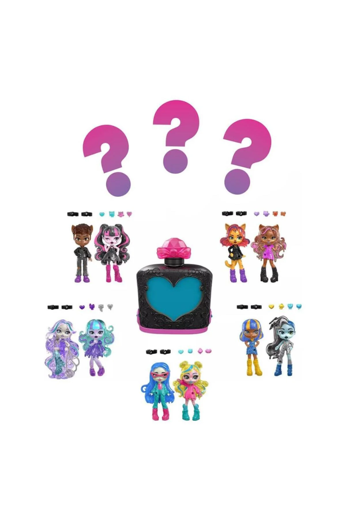 JCY18 Monster High Sürpriz İksiler - Havalı Arkadaşlar Serisi