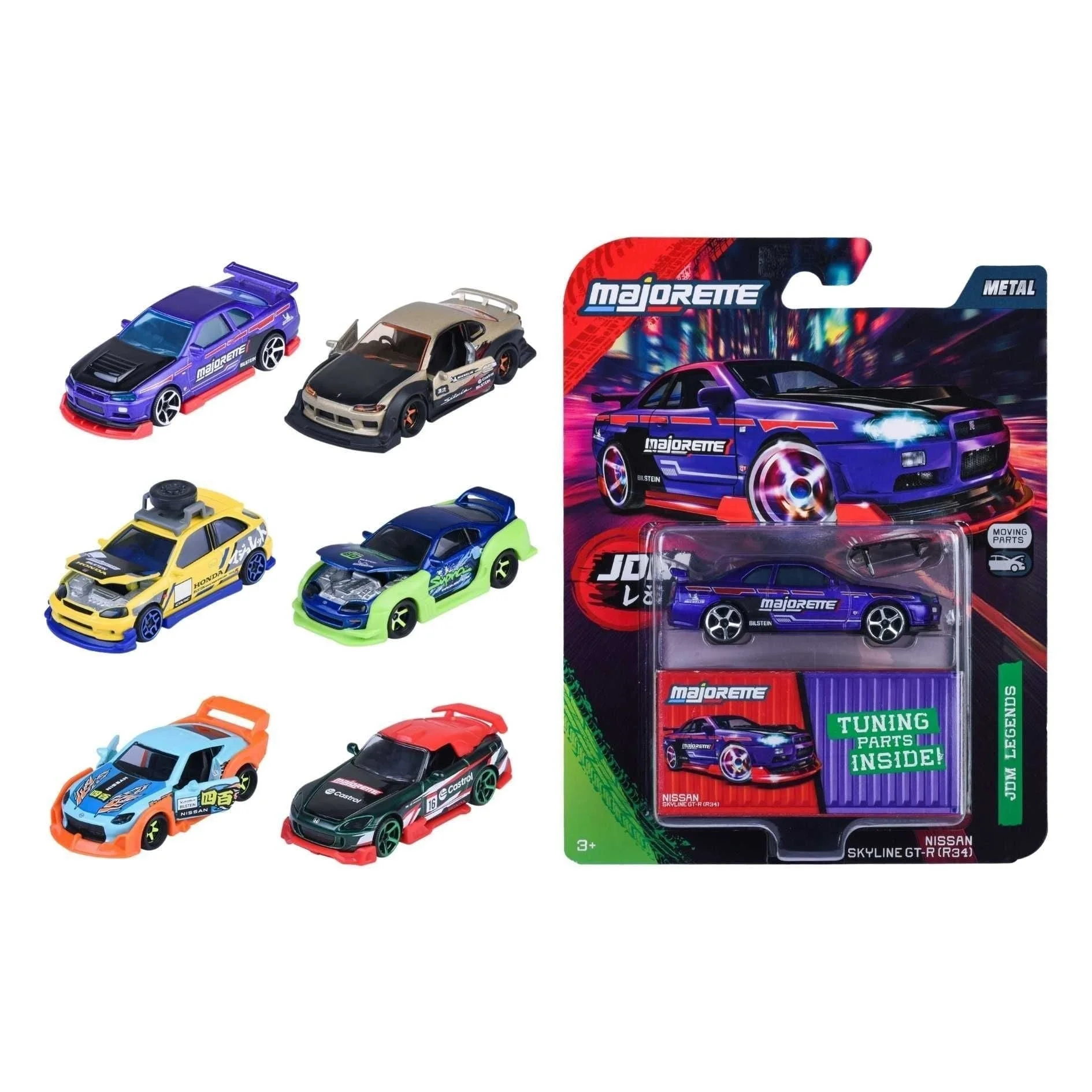 JDM Legends Deluxe Cars 6 Asorti