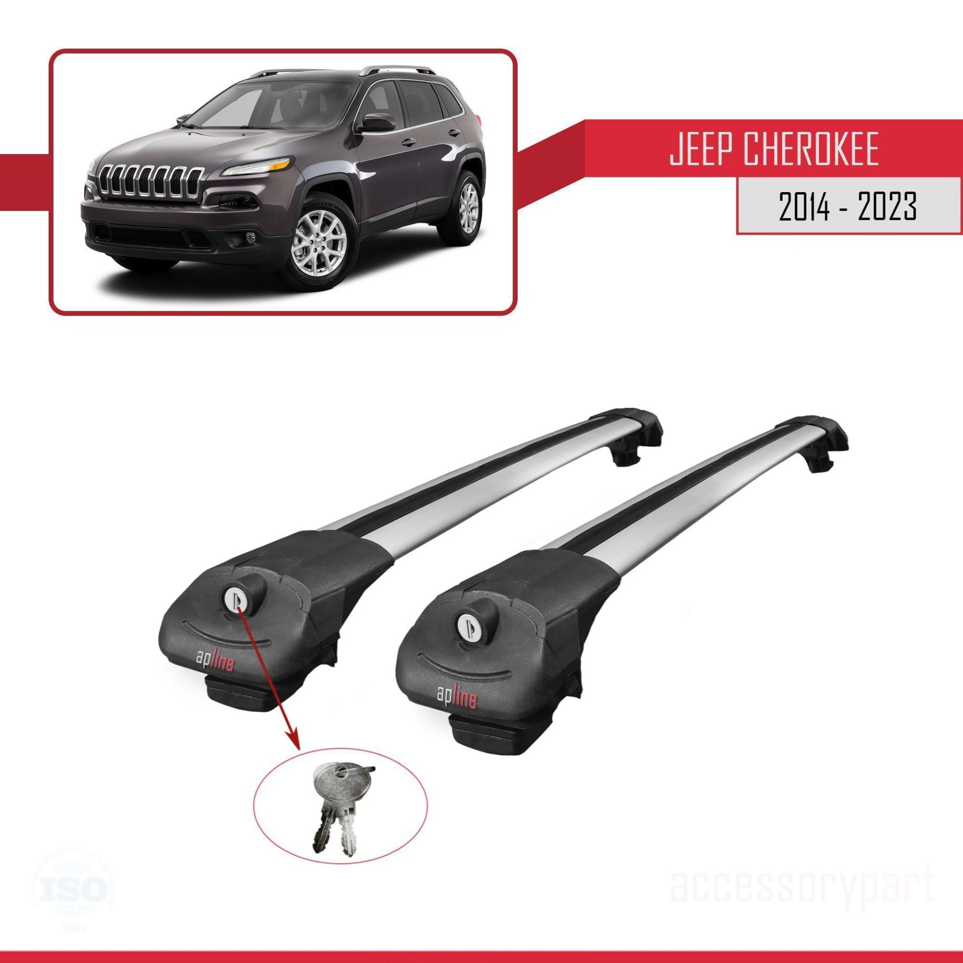 Jeep Cherokee (KL) 2014-2023 Arası ile uyumlu ACE-1 Ara Atkı Tava